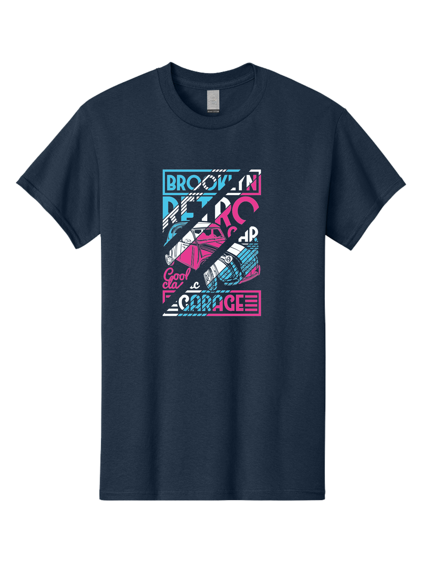 Brooklyn-Petrcar-Garage Men'S Graphic Tee, 100% Cotton, Comfortable Casual Summer Wear, Machine Washable, Graffiti Art, Urban Culture, Streetwear Fashion, Brooklyn Style, Garage Vibes, Typography Design, Typographic Art, Abstract Shapes, Aad570 29