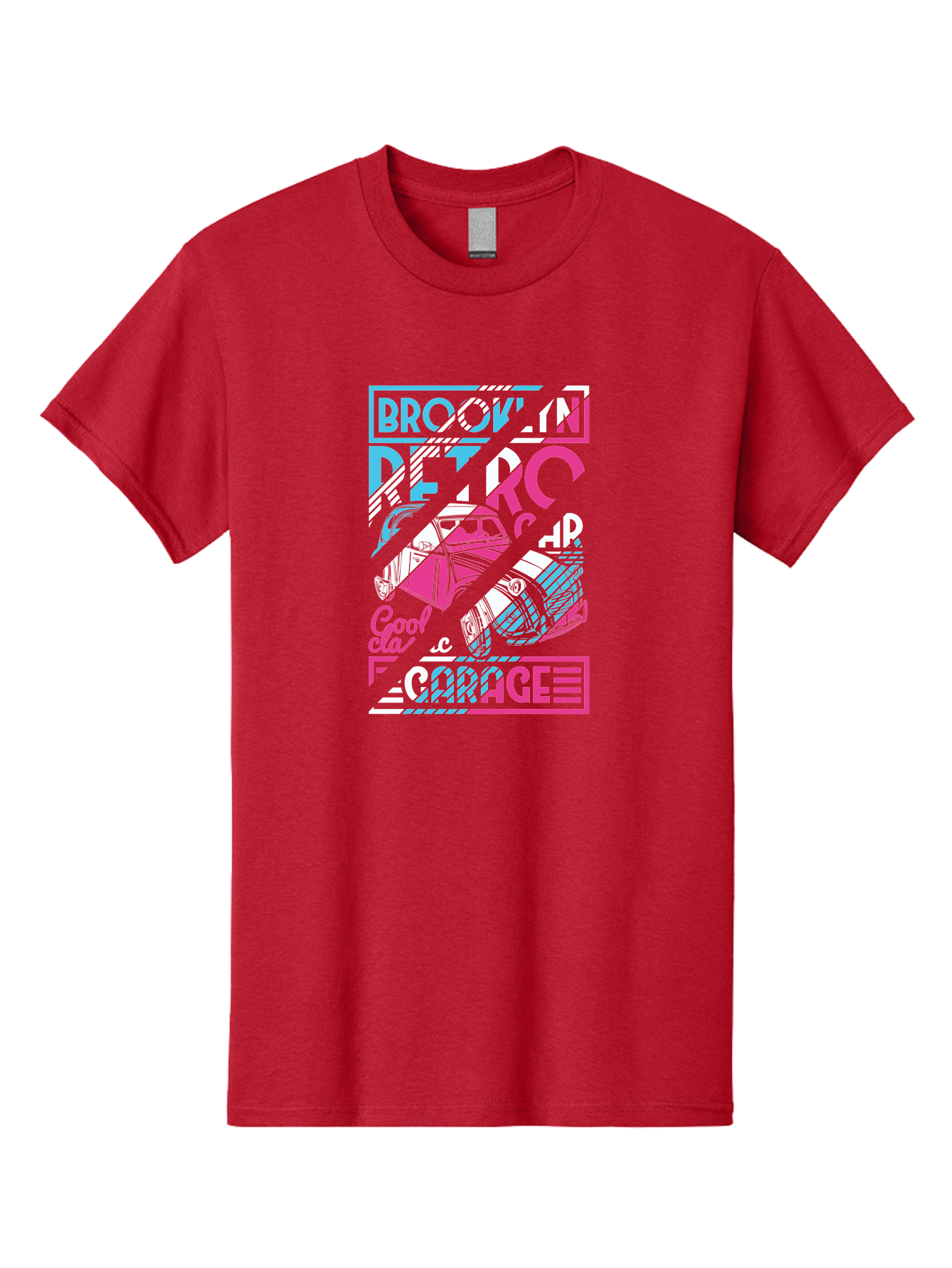 Brooklyn-Petrcar-Garage Men'S Graphic Tee, 100% Cotton, Comfortable Casual Summer Wear, Machine Washable, Graffiti Art, Urban Culture, Streetwear Fashion, Brooklyn Style, Garage Vibes, Typography Design, Typographic Art, Abstract Shapes, Aad570 9