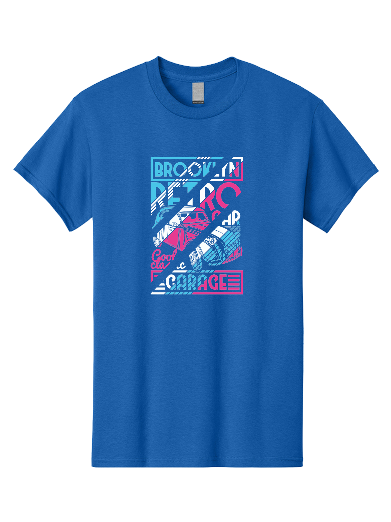 Brooklyn-Petrcar-Garage Men'S Graphic Tee, 100% Cotton, Comfortable Casual Summer Wear, Machine Washable, Graffiti Art, Urban Culture, Streetwear Fashion, Brooklyn Style, Garage Vibes, Typography Design, Typographic Art, Abstract Shapes, Aad570 7