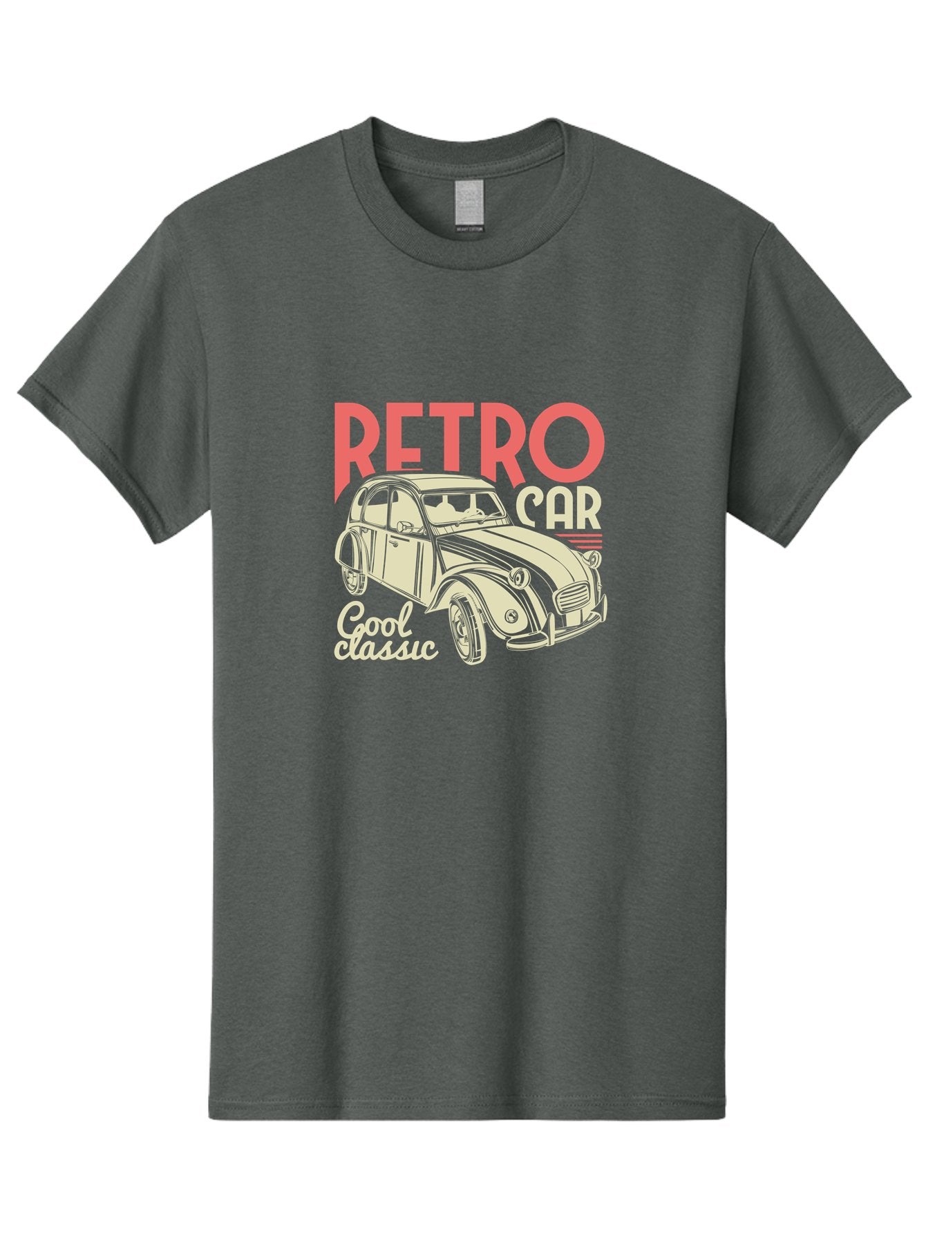 Retro-Car-1 Men'S Graphic Tee, 100% Cotton, Comfortable Casual Summer Wear, Machine Washable, Vintage Car, Retro Automobile, Classic Vehicle, Nostalgic Ride, Cool Classic, Retro Style, Vintage Wheels, Antique Car Aad573 9