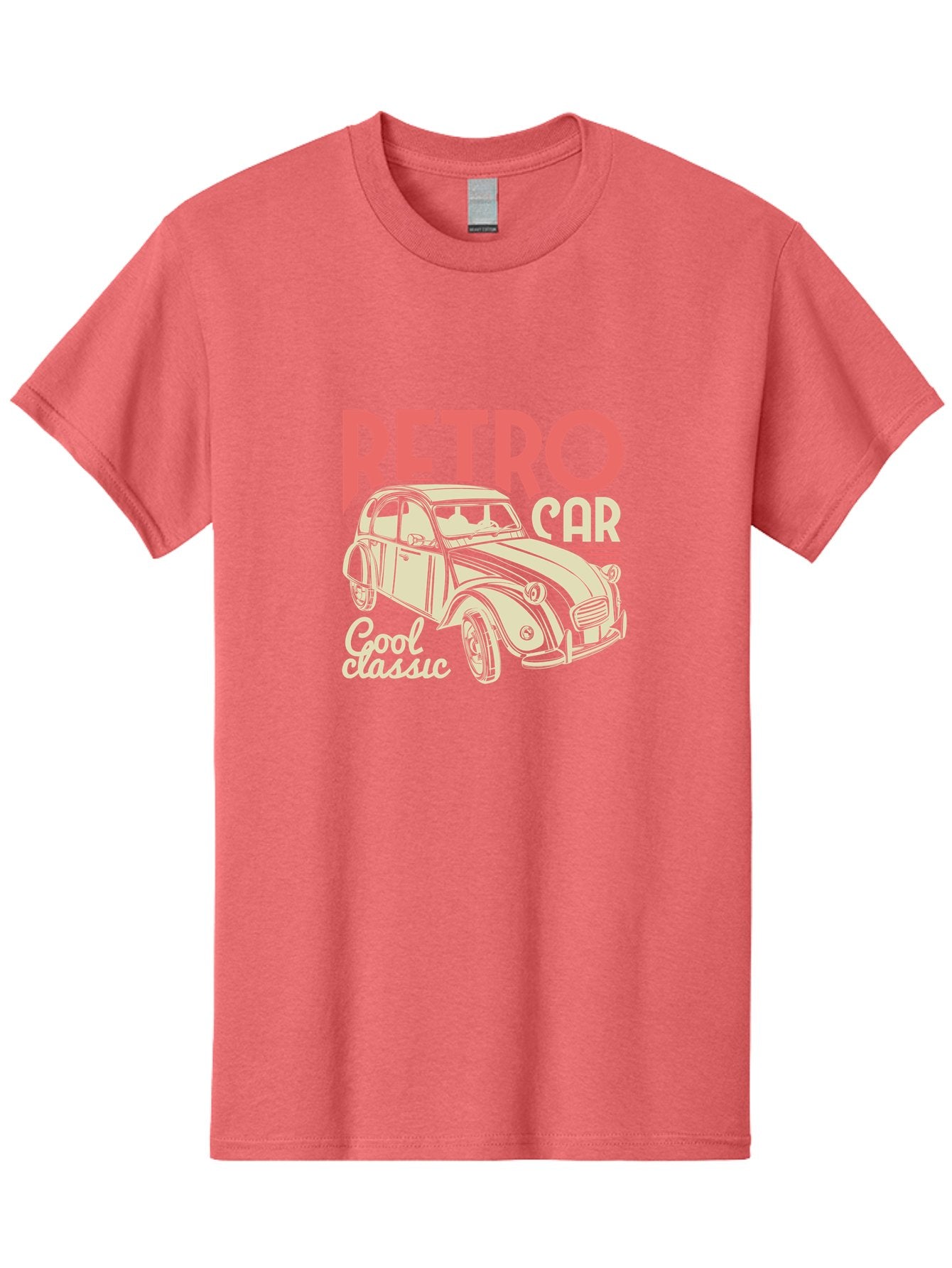 Retro-Car-1 Men'S Graphic Tee, 100% Cotton, Comfortable Casual Summer Wear, Machine Washable, Vintage Car, Retro Automobile, Classic Vehicle, Nostalgic Ride, Cool Classic, Retro Style, Vintage Wheels, Antique Car Aad573 8