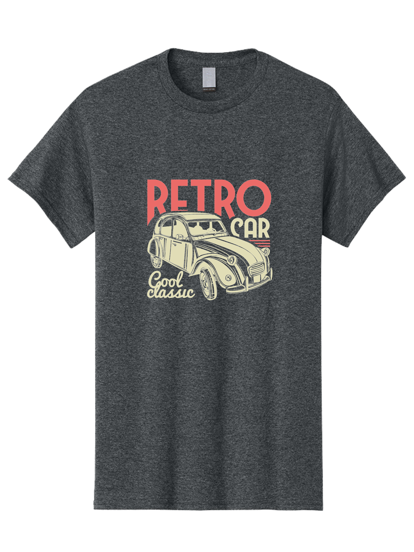 Retro-Car-1 Men'S Graphic Tee, 100% Cotton, Comfortable Casual Summer Wear, Machine Washable, Vintage Car, Retro Automobile, Classic Vehicle, Nostalgic Ride, Cool Classic, Retro Style, Vintage Wheels, Antique Car Aad573 7
