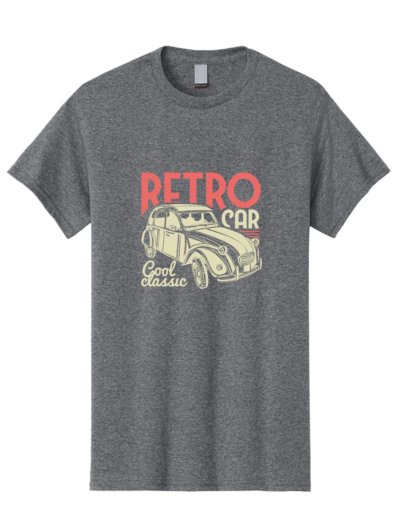 Retro-Car-1 Men'S Graphic Tee, 100% Cotton, Comfortable Casual Summer Wear, Machine Washable, Vintage Car, Retro Automobile, Classic Vehicle, Nostalgic Ride, Cool Classic, Retro Style, Vintage Wheels, Antique Car Aad573 3