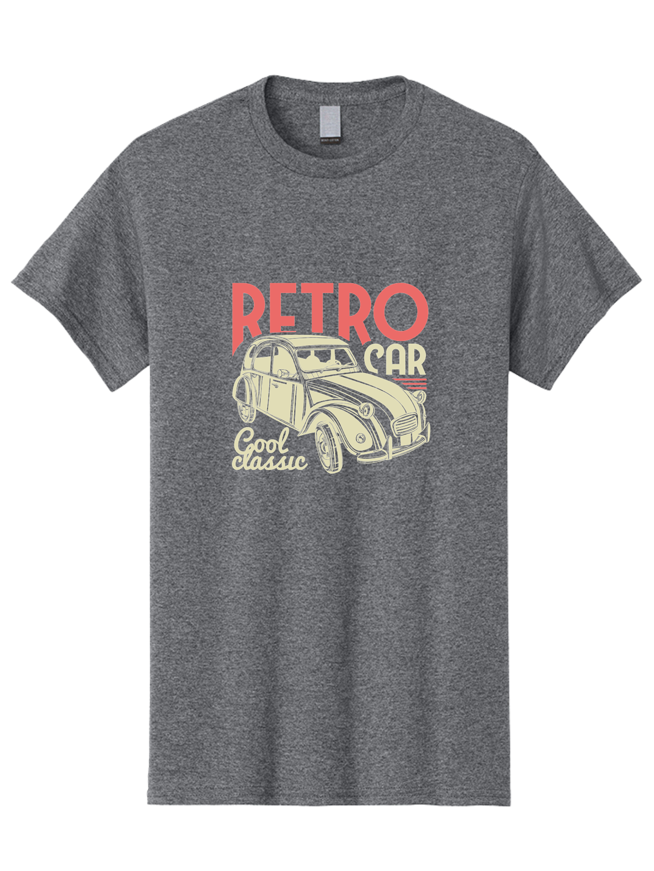 Retro-Car-1 Men'S Graphic Tee, 100% Cotton, Comfortable Casual Summer Wear, Machine Washable, Vintage Car, Retro Automobile, Classic Vehicle, Nostalgic Ride, Cool Classic, Retro Style, Vintage Wheels, Antique Car Aad573 17