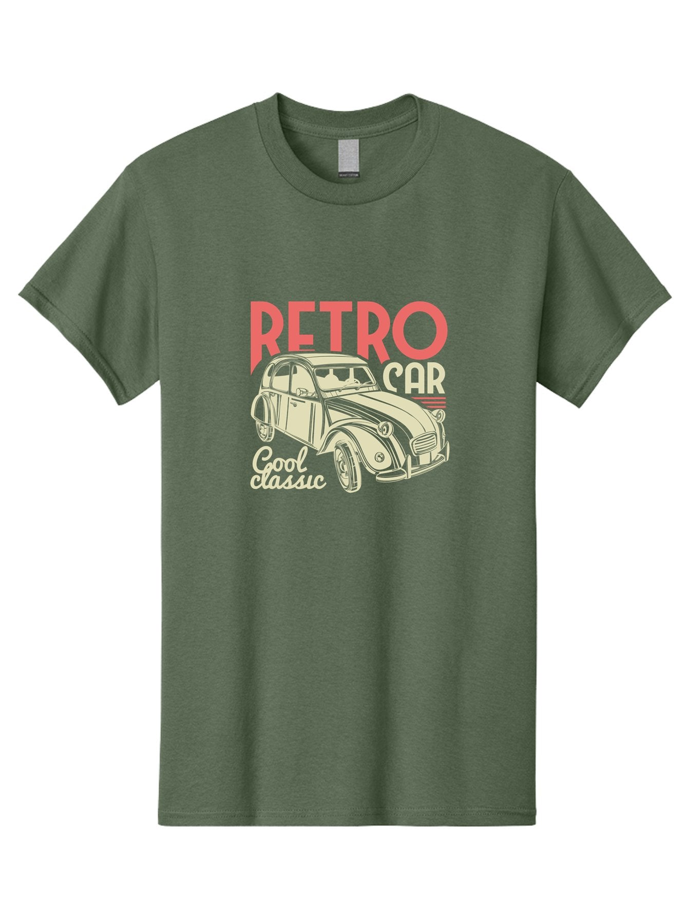 Retro-Car-1 Men'S Graphic Tee, 100% Cotton, Comfortable Casual Summer Wear, Machine Washable, Vintage Car, Retro Automobile, Classic Vehicle, Nostalgic Ride, Cool Classic, Retro Style, Vintage Wheels, Antique Car Aad573 13