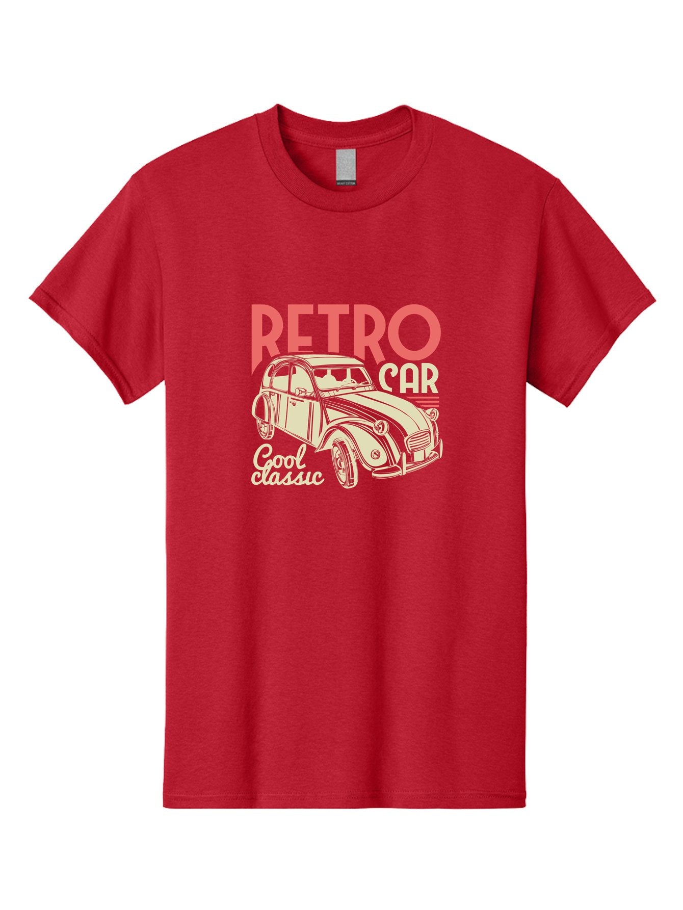 Retro-Car-1 Men'S Graphic Tee, 100% Cotton, Comfortable Casual Summer Wear, Machine Washable, Vintage Car, Retro Automobile, Classic Vehicle, Nostalgic Ride, Cool Classic, Retro Style, Vintage Wheels, Antique Car Aad573 7