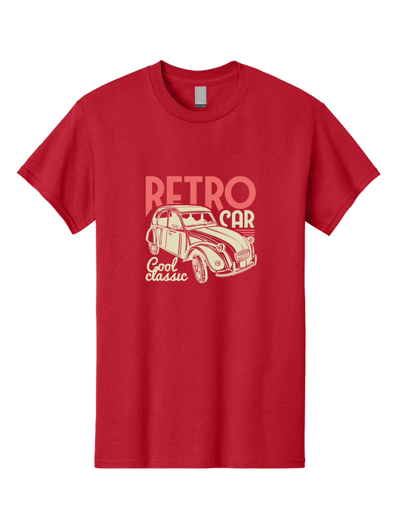Retro-Car-1 Men'S Graphic Tee, 100% Cotton, Comfortable Casual Summer Wear, Machine Washable, Vintage Car, Retro Automobile, Classic Vehicle, Nostalgic Ride, Cool Classic, Retro Style, Vintage Wheels, Antique Car Aad573 25