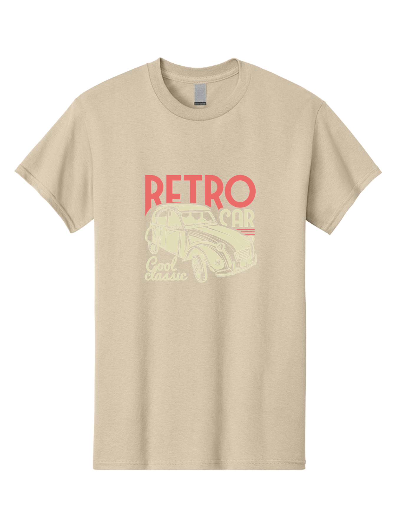 Retro-Car-1 Men'S Graphic Tee, 100% Cotton, Comfortable Casual Summer Wear, Machine Washable, Vintage Car, Retro Automobile, Classic Vehicle, Nostalgic Ride, Cool Classic, Retro Style, Vintage Wheels, Antique Car Aad573