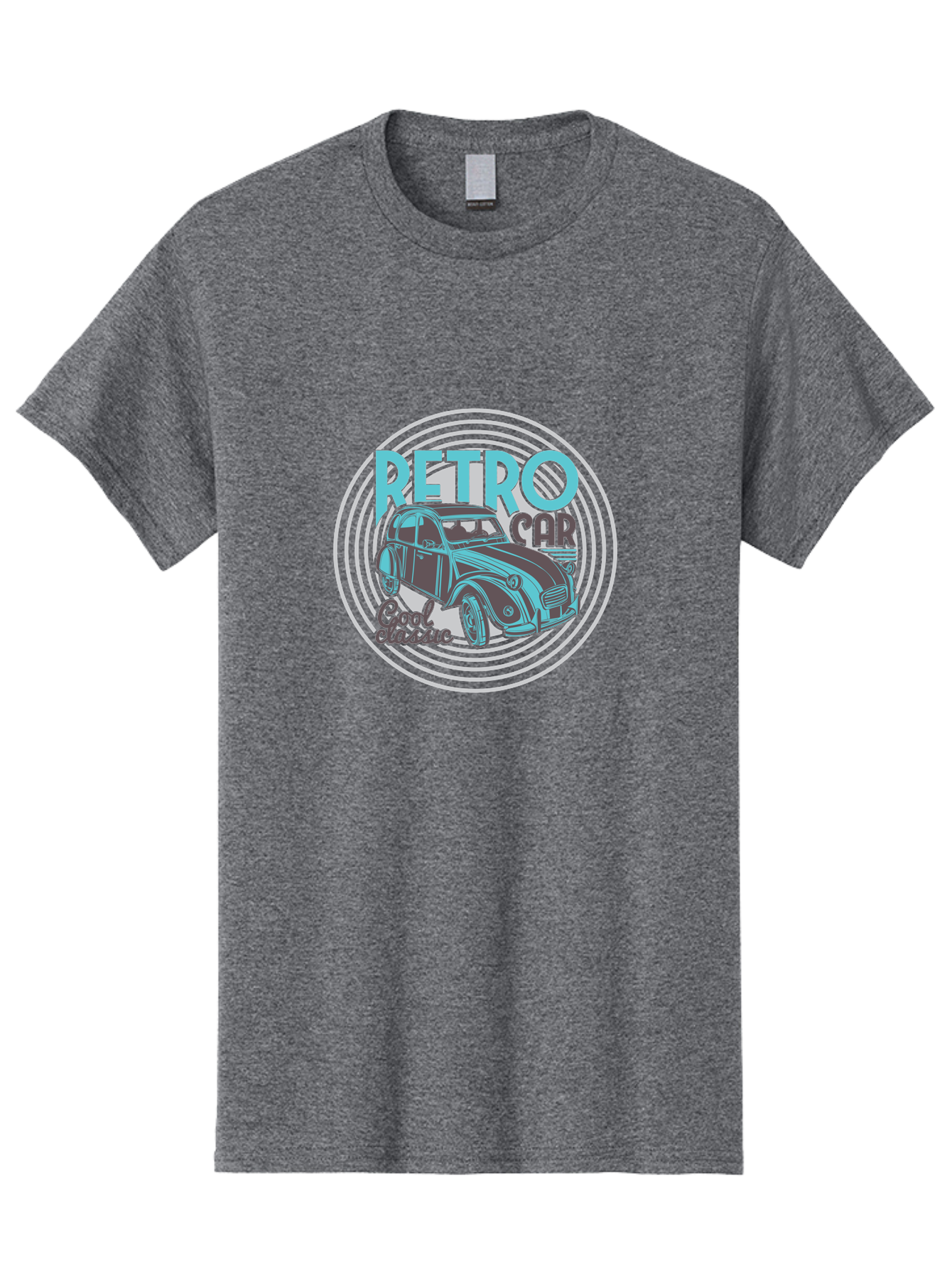 Retro-Car Men'S Graphic Tee, 100% Cotton, Comfortable Casual Summer Wear, Machine Washable, Vintage Car, Retro Automobile, Classic Vehicle, Cool Design, Nostalgic Car, Retro Style, Vintage Ride, Automobile Art Aad574