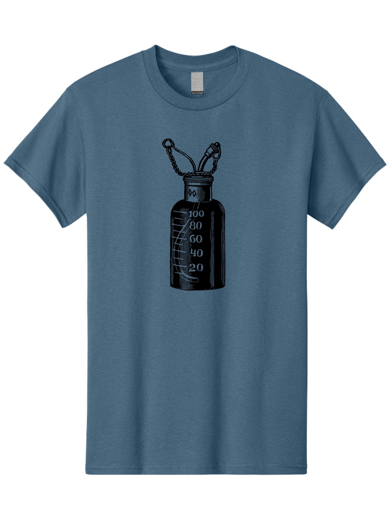 100Ml-Bottle Men'S Graphic Tee, 100% Cotton, Comfortable Casual Summer Wear, Machine Washable, Glass Bottle With Measurement Markings, 100Ml Capacity, Laboratory Equipment, Scientific Tools, Precise Measurements, Chemistry Lab Aad576 15