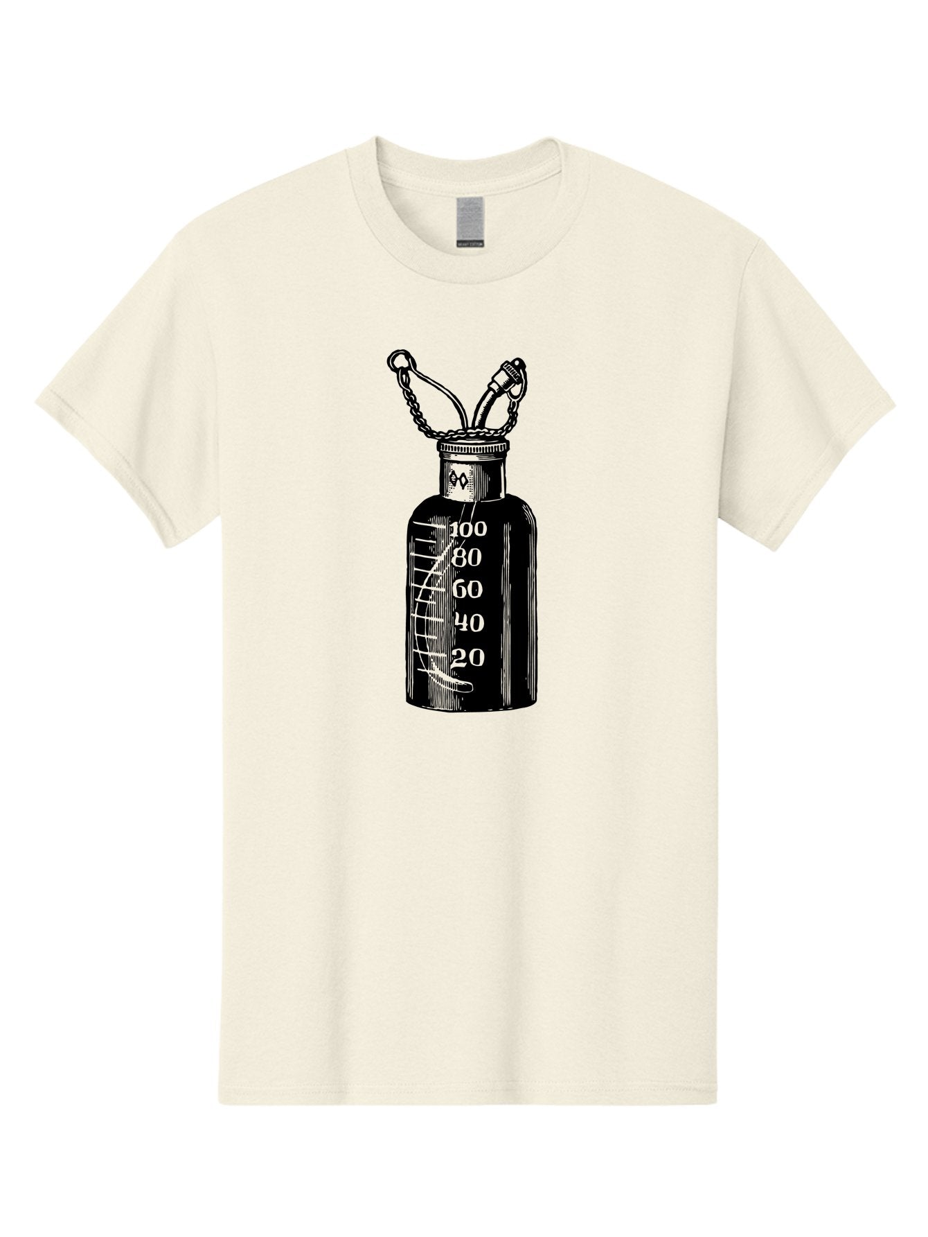 100Ml-Bottle Men'S Graphic Tee, 100% Cotton, Comfortable Casual Summer Wear, Machine Washable, Glass Bottle With Measurement Markings, 100Ml Capacity, Laboratory Equipment, Scientific Tools, Precise Measurements, Chemistry Lab Aad576 11