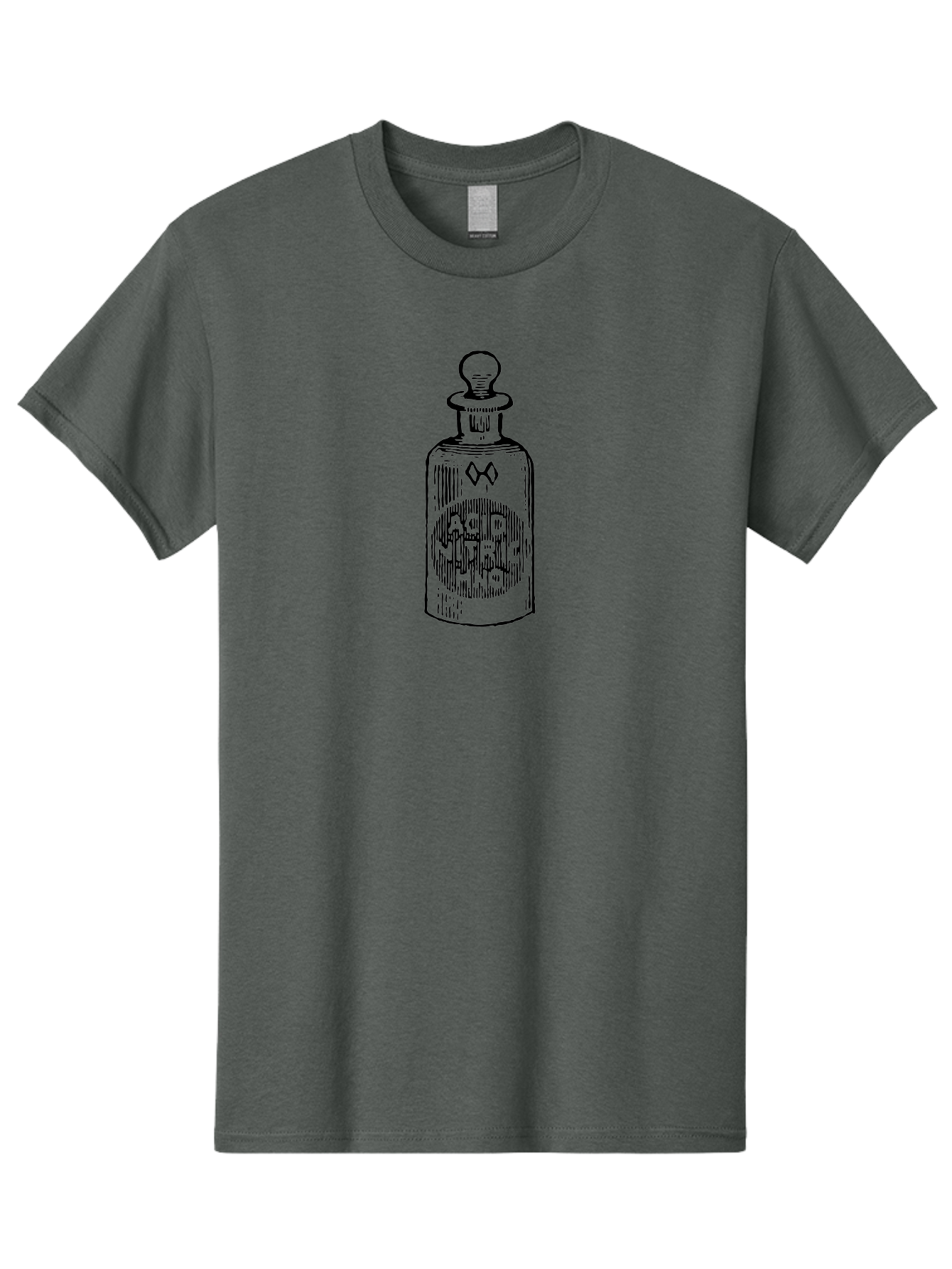 Acid-Nitricum Men'S Graphic Tee, 100% Cotton, Comfortable Casual Summer Wear, Machine Washable, Nitric Acid Bottle, Laboratory Equipment, Chemical Container, Vintage Illustration, Apothecary Jar, Scientific Symbol Aad578 29