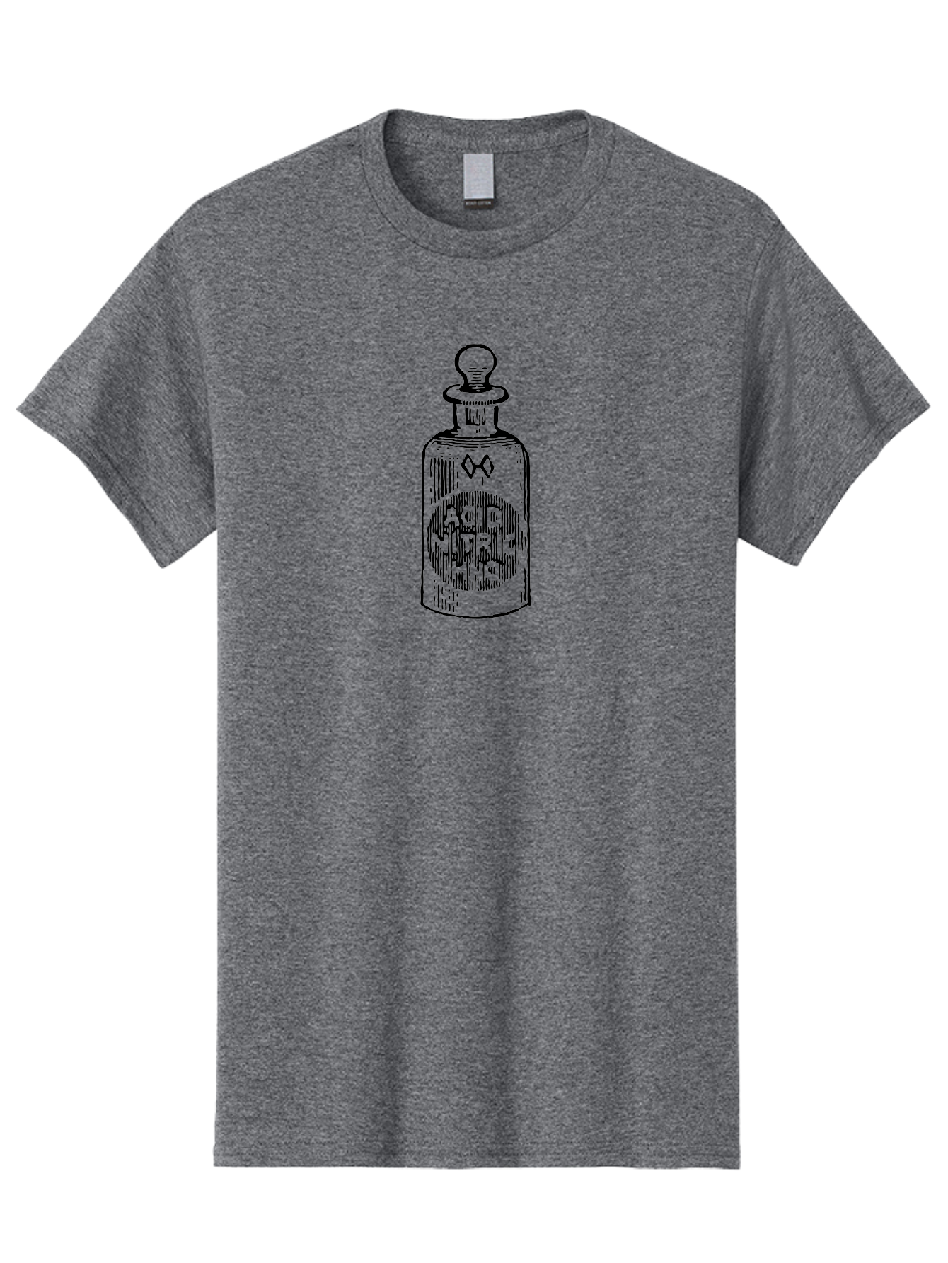 Acid-Nitricum Men'S Graphic Tee, 100% Cotton, Comfortable Casual Summer Wear, Machine Washable, Nitric Acid Bottle, Laboratory Equipment, Chemical Container, Vintage Illustration, Apothecary Jar, Scientific Symbol Aad578 17