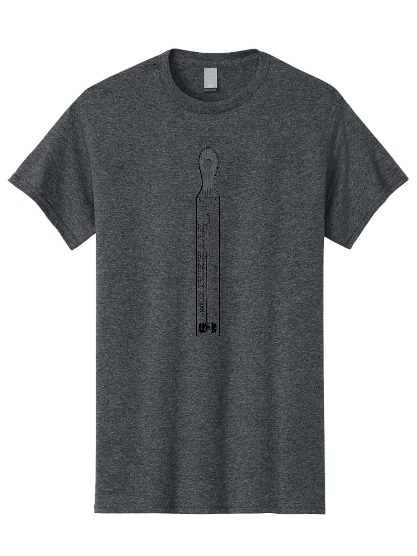 Allbrit-Thermometer Men'S Graphic Tee, 100% Cotton, Comfortable Casual Summer Wear, Machine Washable, Vintage Thermometer, Temperature Measurement, Weather Forecasting, Scientific Instrument, Mercury Thermometer, Six'S Thermometer, Aad579