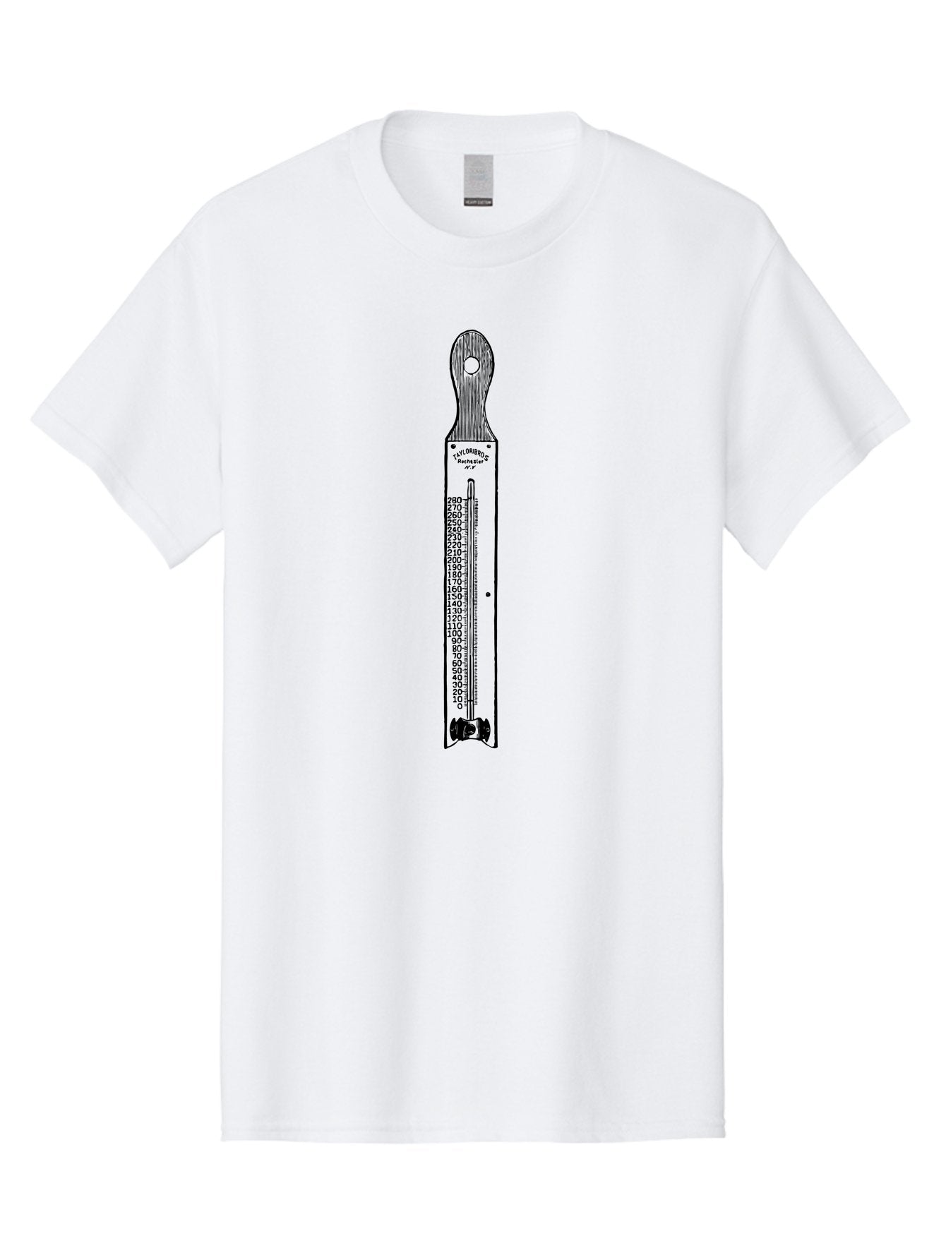 Allbrit-Thermometer Men'S Graphic Tee, 100% Cotton, Comfortable Casual Summer Wear, Machine Washable, Vintage Thermometer, Temperature Measurement, Weather Forecasting, Scientific Instrument, Mercury Thermometer, Six'S Thermometer, Aad579 9