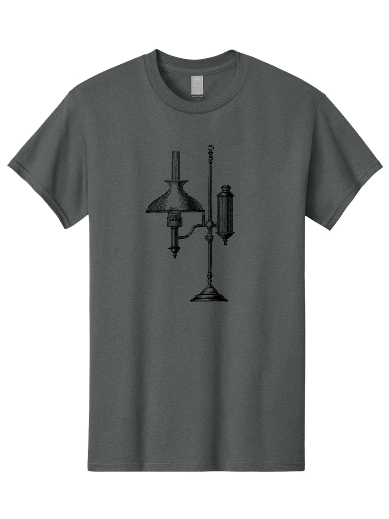 Argand-Lamp Men'S Graphic Tee, 100% Cotton, Comfortable Casual Summer Wear, Machine Washable, Vintage Lighting, Antique Lamp, Argand Oil Lamp, Classic Design, Ornate Details, Oil Lamp, Traditional Decor, Retro Style, Home Decor Aad580 4