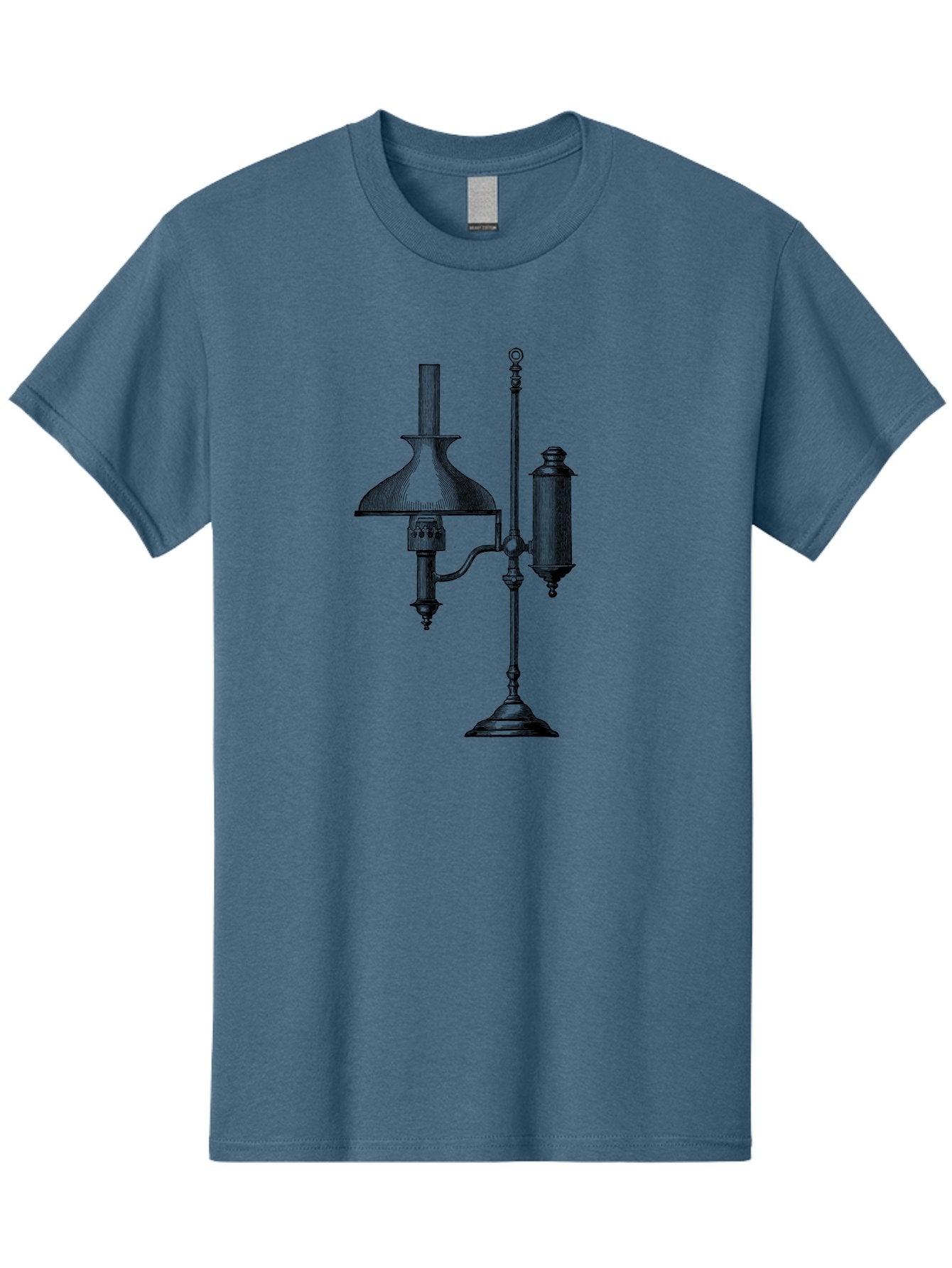Argand-Lamp Men'S Graphic Tee, 100% Cotton, Comfortable Casual Summer Wear, Machine Washable, Vintage Lighting, Antique Lamp, Argand Oil Lamp, Classic Design, Ornate Details, Oil Lamp, Traditional Decor, Retro Style, Home Decor Aad580 13