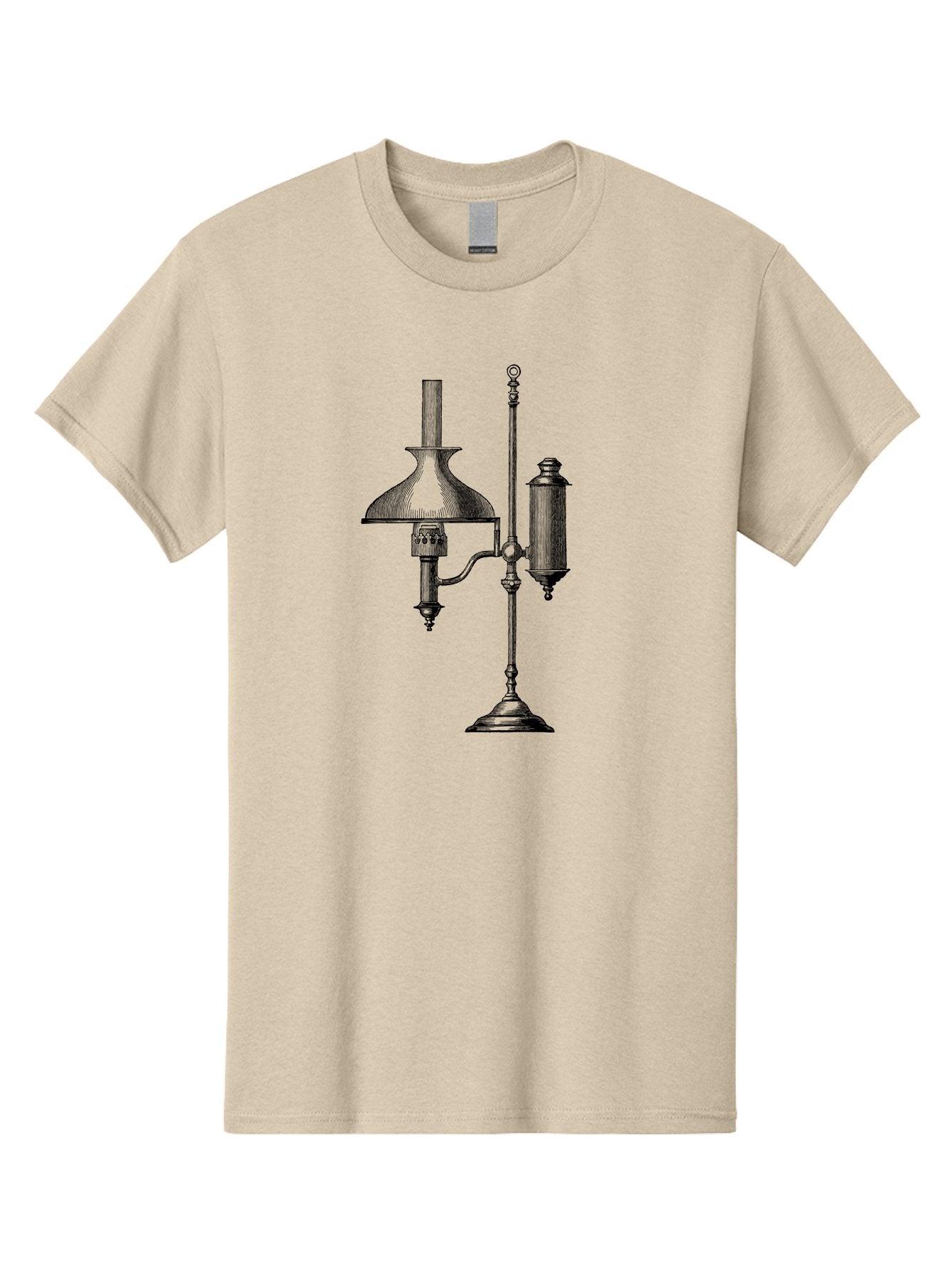 Argand-Lamp Men'S Graphic Tee, 100% Cotton, Comfortable Casual Summer Wear, Machine Washable, Vintage Lighting, Antique Lamp, Argand Oil Lamp, Classic Design, Ornate Details, Oil Lamp, Traditional Decor, Retro Style, Home Decor Aad580 8