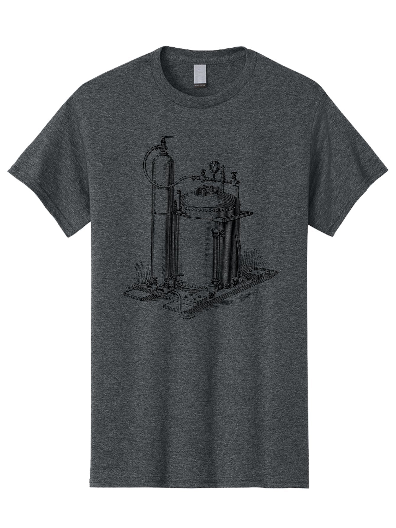 Autoclave Men'S Graphic Tee, 100% Cotton, Comfortable Casual Summer Wear, Machine Washable, Autoclave Equipment, Steam Sterilization, Laboratory Apparatus, Medical Sterilization, Pressure Vessel, Scientific Equipment, Vintage Illustration Aad581 12