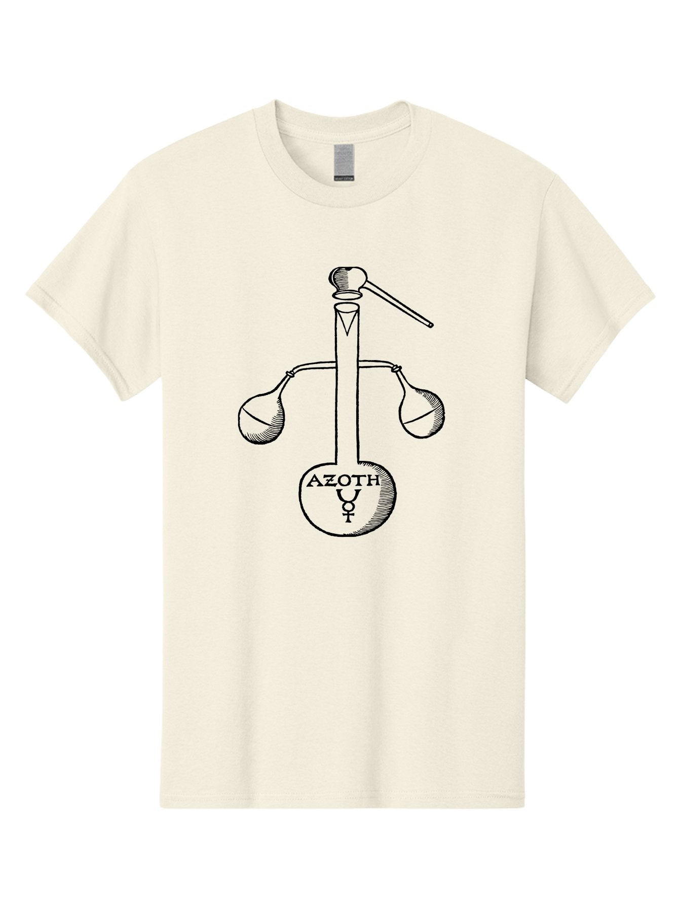 Azoth-Symbol Men'S Graphic Tee, 100% Cotton, Comfortable Casual Summer Wear, Machine Washable, Alchemical Symbol, Azoth Symbol, Mystical Diagram, Spiritual Transformation, Hermetic Principles, Esoteric Art, Ancient Knowledge, Mystical Symbols, Aad582 9