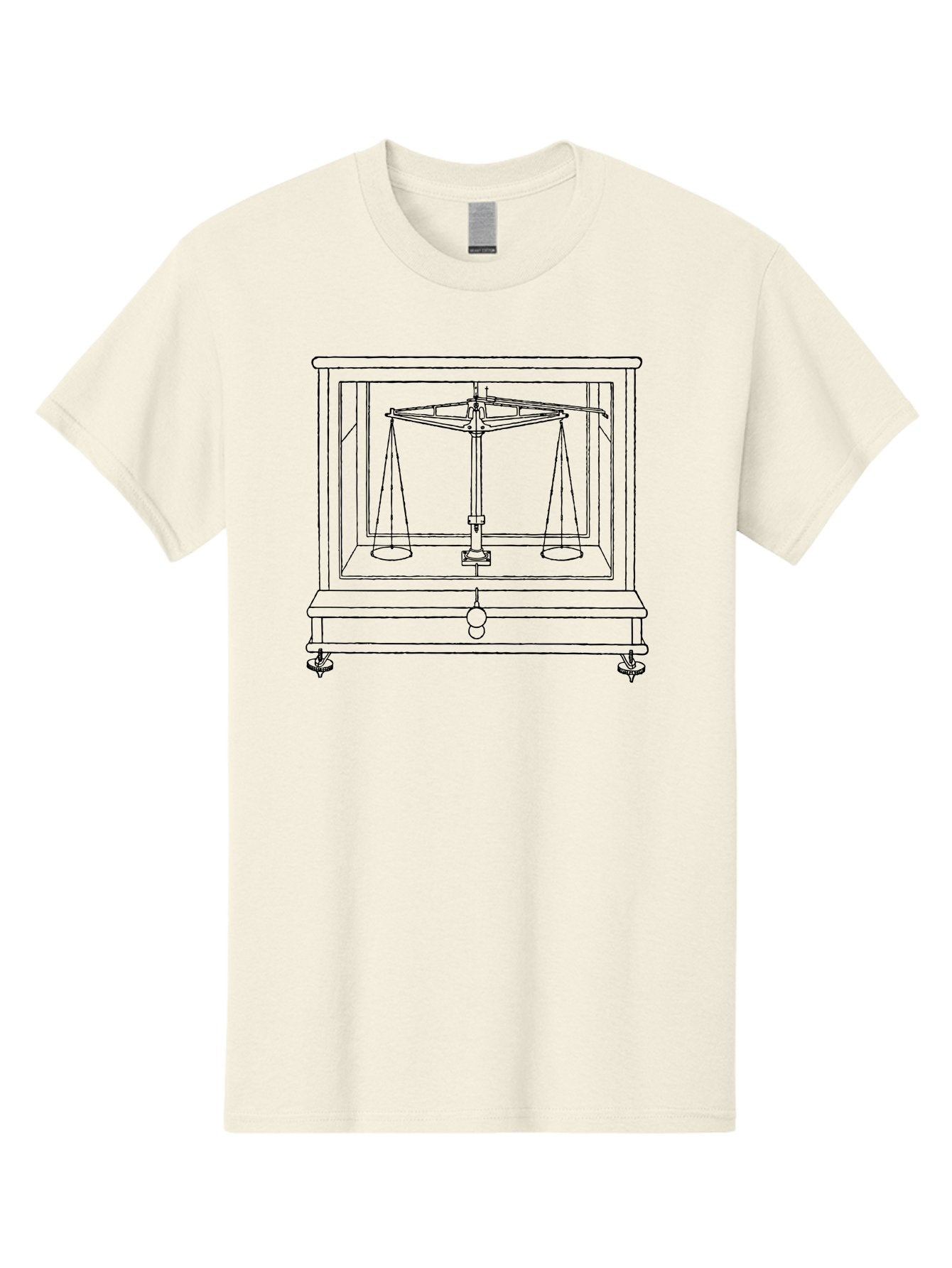 Balance-Scale Men'S Graphic Tee, 100% Cotton, Comfortable Casual Summer Wear, Machine Washable, Balance Scale, Weighing Instrument, Precision Measurement, Justice Symbol, Equality Representation, Laboratory Equipment, Scientific Tool, Aad584