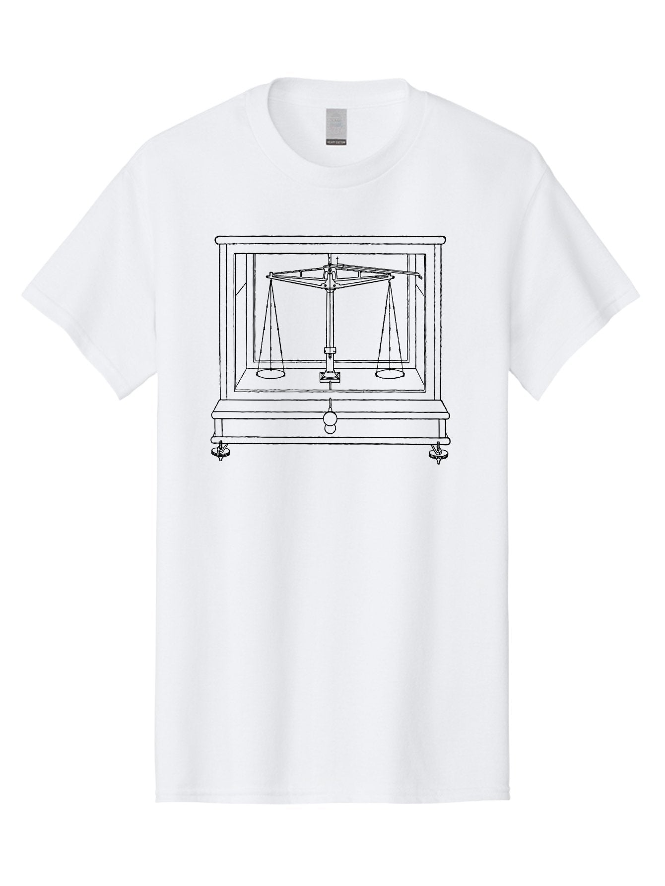 Balance-Scale Men'S Graphic Tee, 100% Cotton, Comfortable Casual Summer Wear, Machine Washable, Balance Scale, Weighing Instrument, Precision Measurement, Justice Symbol, Equality Representation, Laboratory Equipment, Scientific Tool, Aad584 13