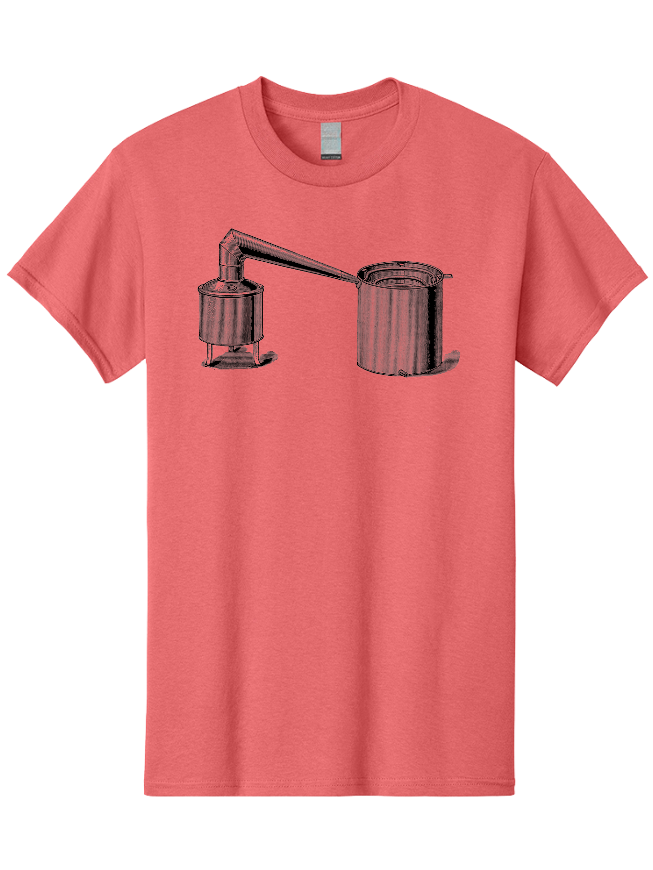 Coffeepot Men'S Graphic Tee, 100% Cotton, Comfortable Casual Summer Wear, Machine Washable, Vintage Laboratory Equipment, Scientific Apparatus, Distillation Device, Metal Containers, Pipes And Tubes, Retro Laboratory Setup, Aad586 3