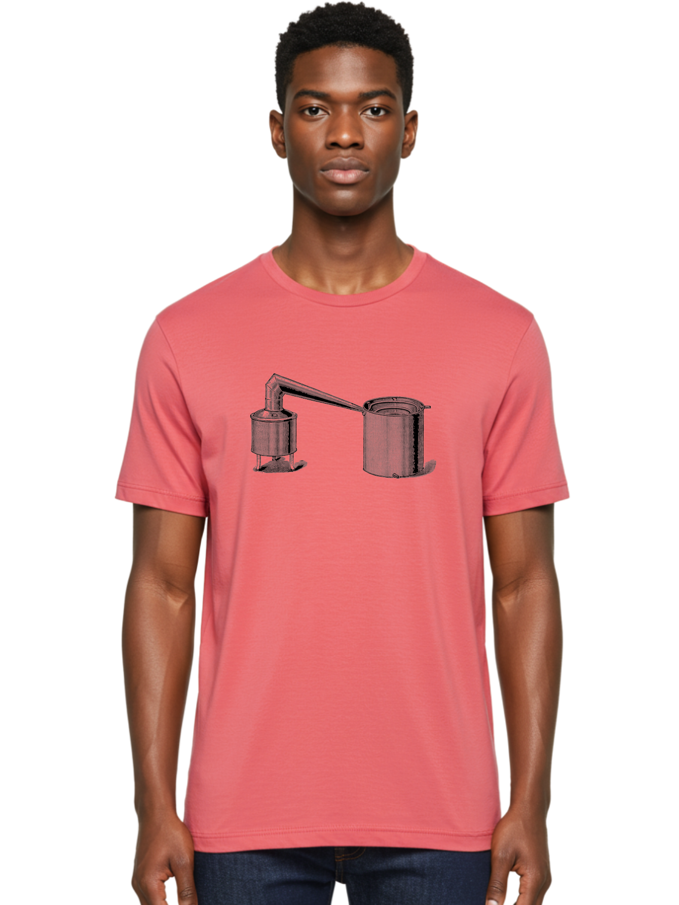 Coffeepot Men'S Graphic Tee, 100% Cotton, Comfortable Casual Summer Wear, Machine Washable, Vintage Laboratory Equipment, Scientific Apparatus, Distillation Device, Metal Containers, Pipes And Tubes, Retro Laboratory Setup, Aad586 4