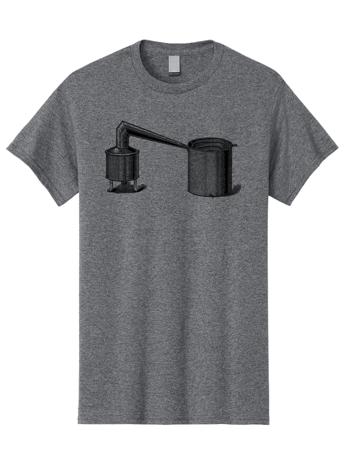 Coffeepot Men'S Graphic Tee, 100% Cotton, Comfortable Casual Summer Wear, Machine Washable, Vintage Laboratory Equipment, Scientific Apparatus, Distillation Device, Metal Containers, Pipes And Tubes, Retro Laboratory Setup, Aad586 8