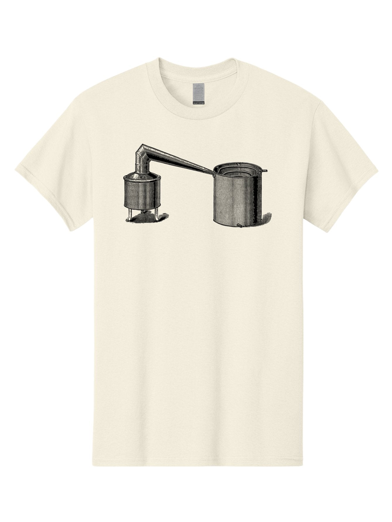 Coffeepot Men'S Graphic Tee, 100% Cotton, Comfortable Casual Summer Wear, Machine Washable, Vintage Laboratory Equipment, Scientific Apparatus, Distillation Device, Metal Containers, Pipes And Tubes, Retro Laboratory Setup, Aad586 5
