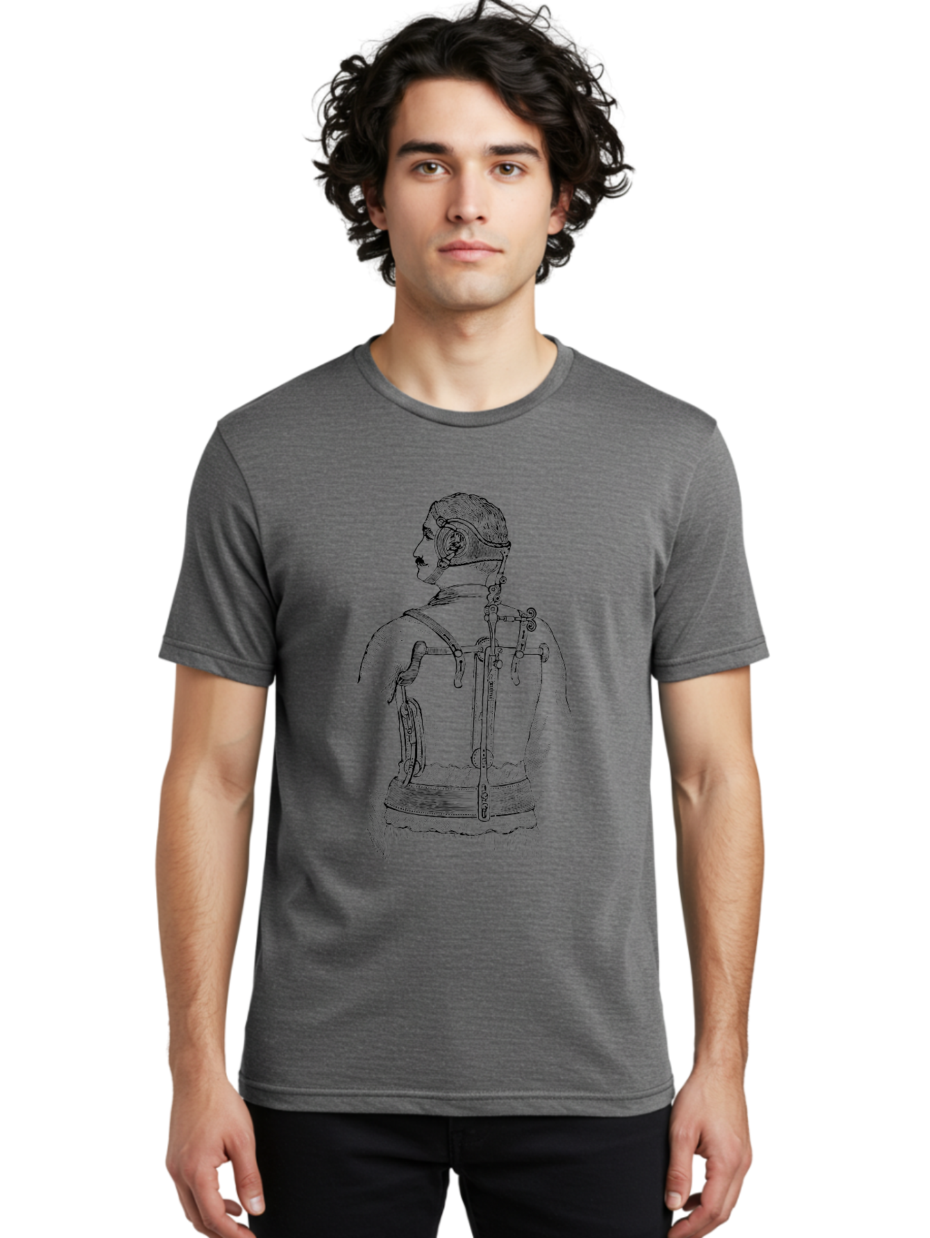 Corset Men'S Graphic Tee, 100% Cotton, Comfortable Casual Summer Wear, Machine Washable, Woman Wearing Corset, Vintage Fashion, Antique Clothing, Historical Attire, Tight-Lacing, Restrictive Garments, Women'S Clothing, Fashion History, Aad587