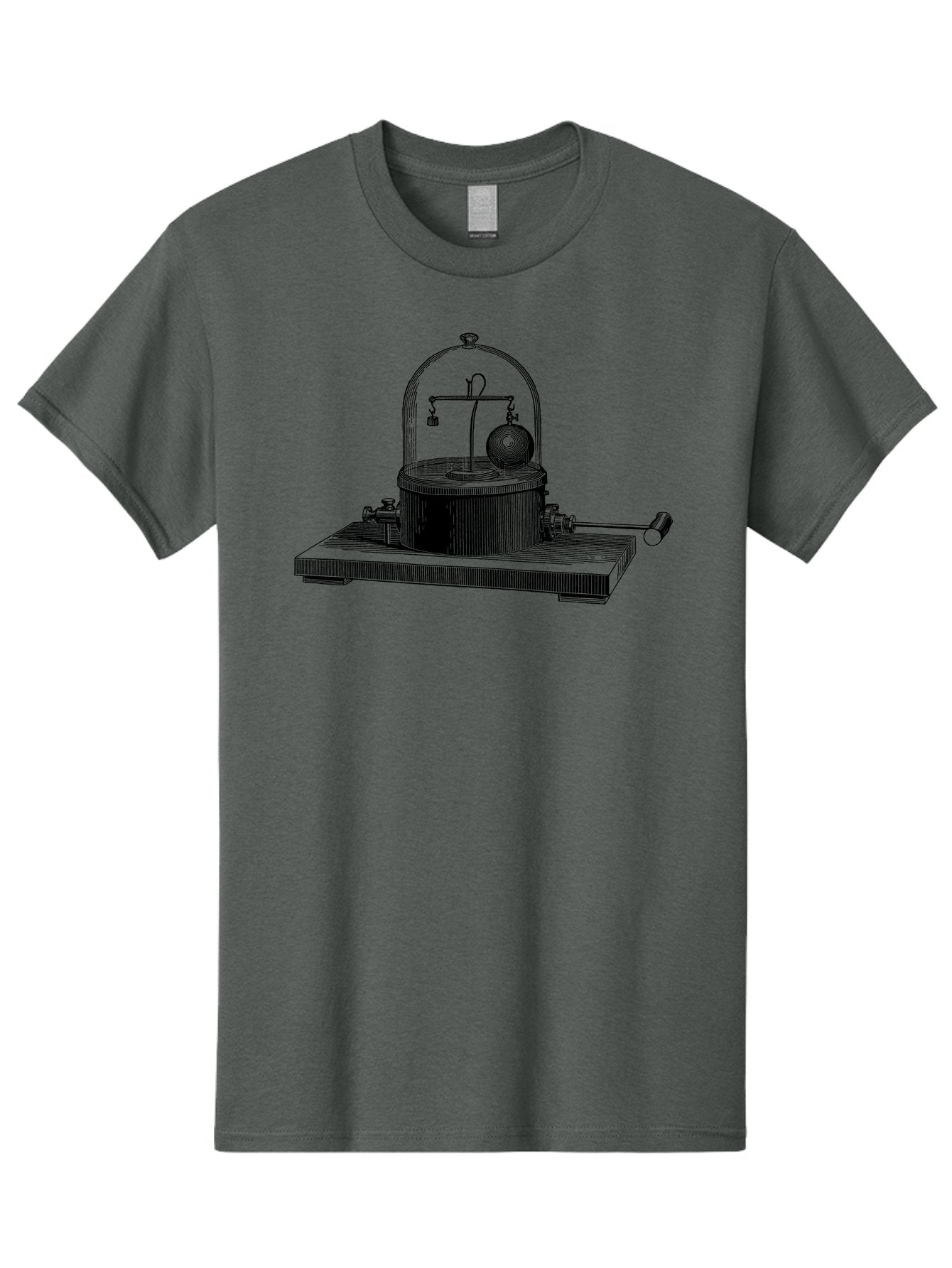 Coulomb-S-Electrometer Men'S Graphic Tee, 100% Cotton, Comfortable Casual Summer Wear, Machine Washable, Scientific Equipment, Torsion Balance, Electrostatic Measurement, Scientific Instrument, Experimental Setup, Laboratory Device, Aad588 13
