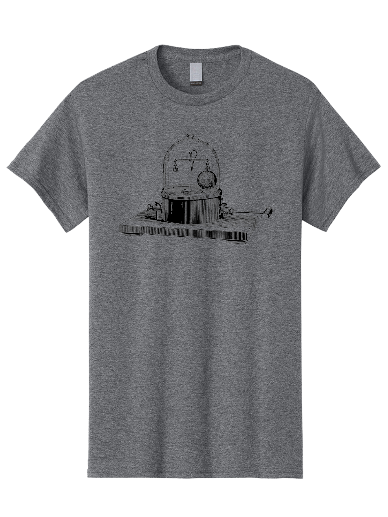 Coulomb-S-Electrometer Men'S Graphic Tee, 100% Cotton, Comfortable Casual Summer Wear, Machine Washable, Scientific Equipment, Torsion Balance, Electrostatic Measurement, Scientific Instrument, Experimental Setup, Laboratory Device, Aad588 25