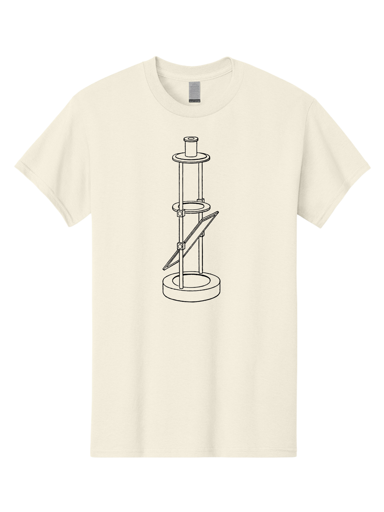 Cylindrical-Device Men'S Graphic Tee, 100% Cotton, Comfortable Casual Summer Wear, Machine Washable, Cylindrical Device, Mechanical Parts, Technical Drawing, Industrial Design, Modern Machinery, Engineering Diagram, 3D Model Aad590 5