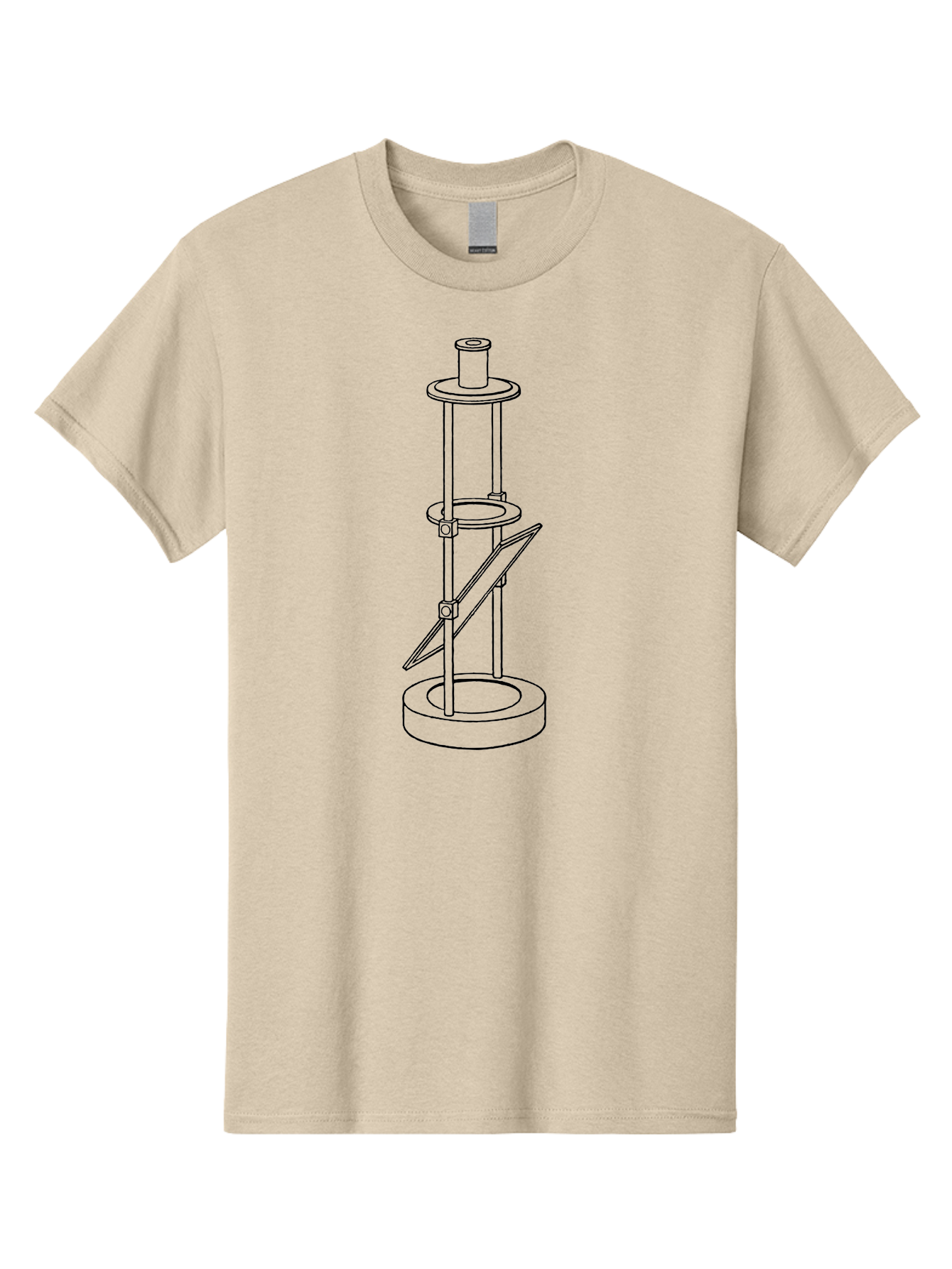 Cylindrical-Device Men'S Graphic Tee, 100% Cotton, Comfortable Casual Summer Wear, Machine Washable, Cylindrical Device, Mechanical Parts, Technical Drawing, Industrial Design, Modern Machinery, Engineering Diagram, 3D Model Aad590 3