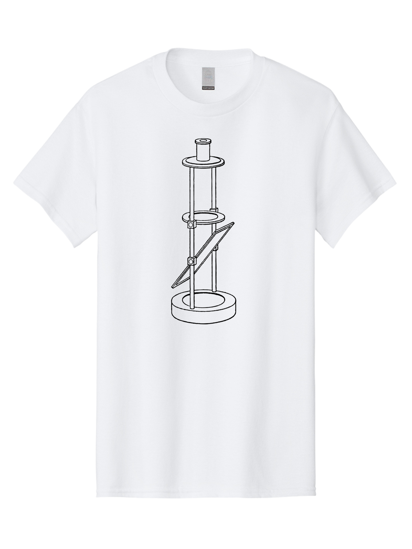Cylindrical-Device Men'S Graphic Tee, 100% Cotton, Comfortable Casual Summer Wear, Machine Washable, Cylindrical Device, Mechanical Parts, Technical Drawing, Industrial Design, Modern Machinery, Engineering Diagram, 3D Model Aad590 15