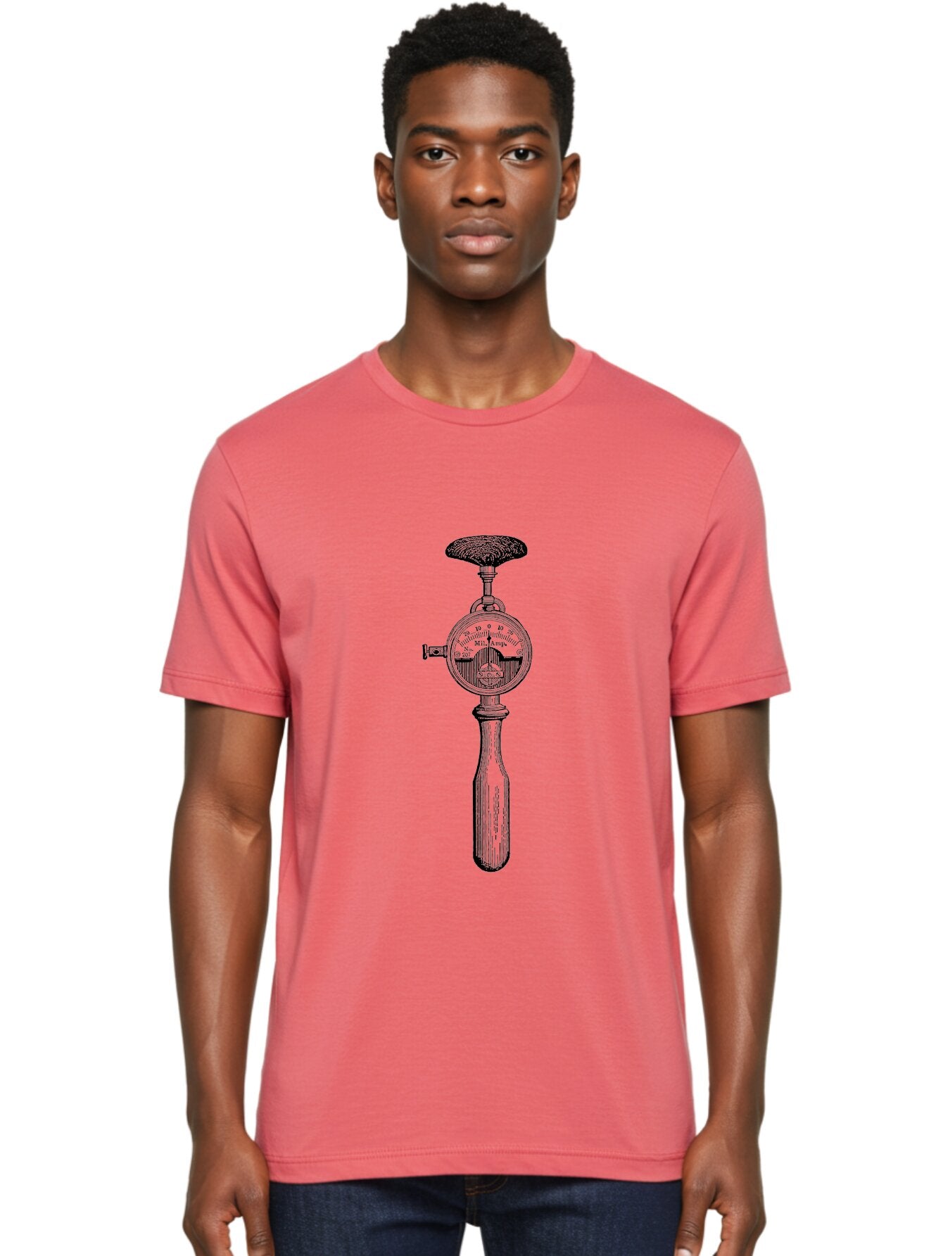 Durometer Men'S Graphic Tee, 100% Cotton, Comfortable Casual Summer Wear, Machine Washable, Schmidt Hammer, Concrete Testing Equipment, Rebound Hammer Test, Concrete Strength Testing, Non-Destructive Testing, Construction Materials Testing, Aad593 27