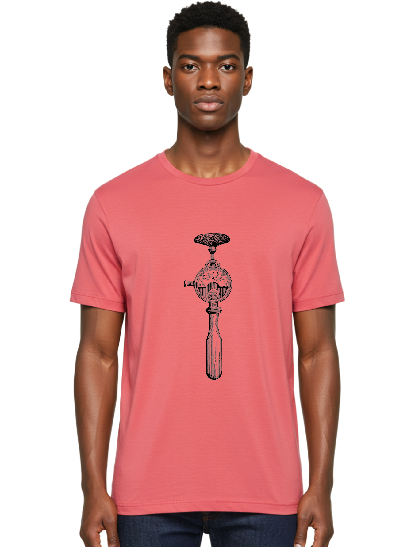 Durometer Men'S Graphic Tee, 100% Cotton, Comfortable Casual Summer Wear, Machine Washable, Schmidt Hammer, Concrete Testing Equipment, Rebound Hammer Test, Concrete Strength Testing, Non-Destructive Testing, Construction Materials Testing, Aad593 8
