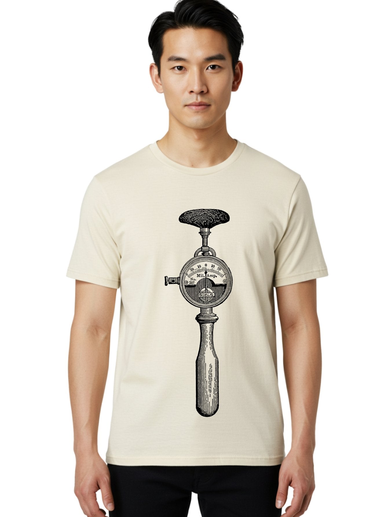 Durometer Men'S Graphic Tee, 100% Cotton, Comfortable Casual Summer Wear, Machine Washable, Schmidt Hammer, Concrete Testing Equipment, Rebound Hammer Test, Concrete Strength Testing, Non-Destructive Testing, Construction Materials Testing, Aad593 26