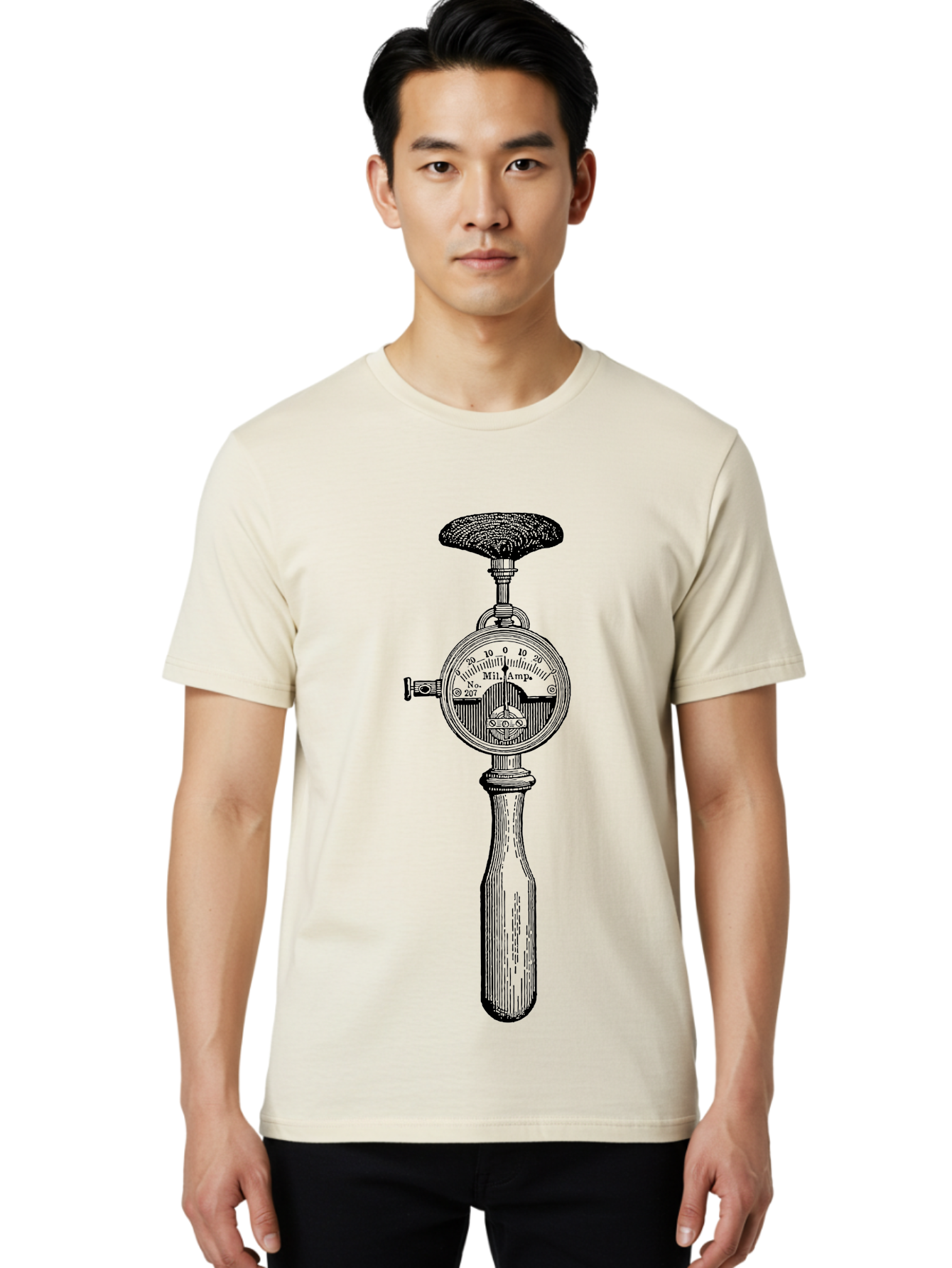 Durometer Men'S Graphic Tee, 100% Cotton, Comfortable Casual Summer Wear, Machine Washable, Schmidt Hammer, Concrete Testing Equipment, Rebound Hammer Test, Concrete Strength Testing, Non-Destructive Testing, Construction Materials Testing, Aad593 10