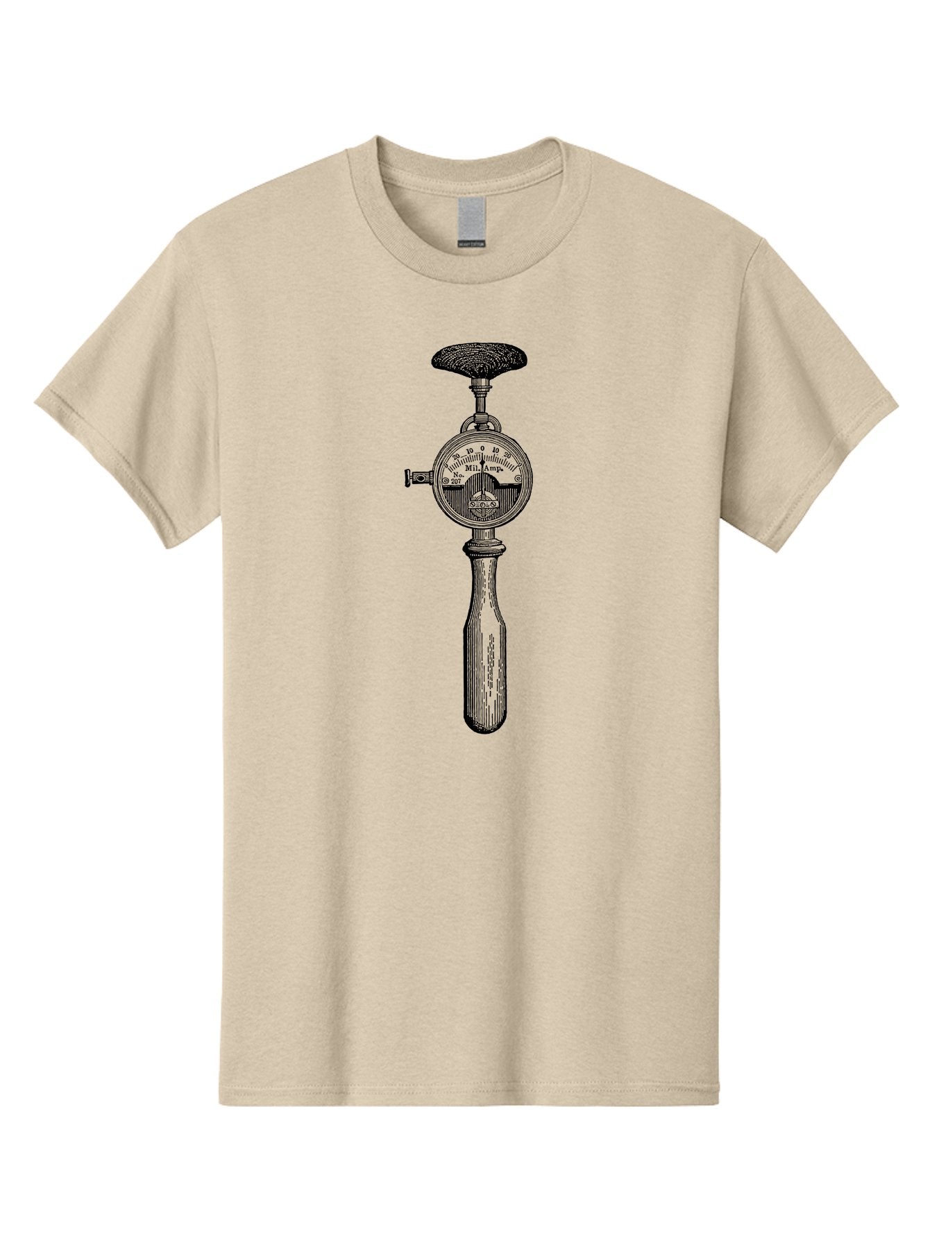 Durometer Men'S Graphic Tee, 100% Cotton, Comfortable Casual Summer Wear, Machine Washable, Schmidt Hammer, Concrete Testing Equipment, Rebound Hammer Test, Concrete Strength Testing, Non-Destructive Testing, Construction Materials Testing, Aad593