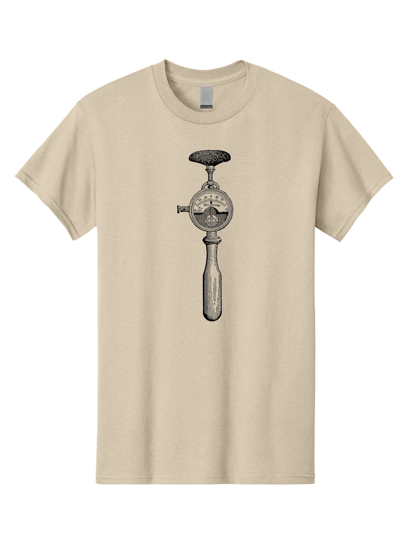 Durometer Men'S Graphic Tee, 100% Cotton, Comfortable Casual Summer Wear, Machine Washable, Schmidt Hammer, Concrete Testing Equipment, Rebound Hammer Test, Concrete Strength Testing, Non-Destructive Testing, Construction Materials Testing, Aad593 19