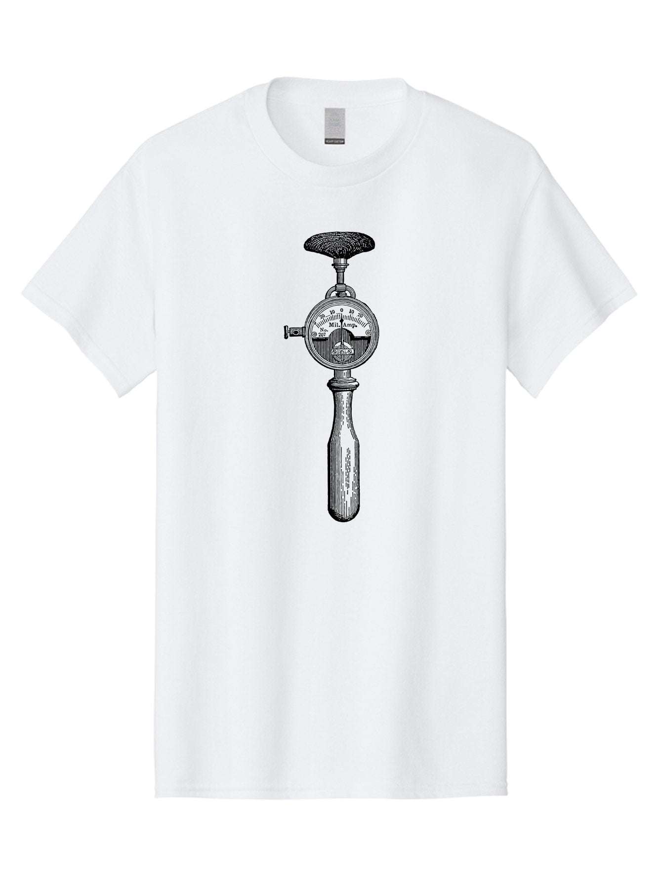 Durometer Men'S Graphic Tee, 100% Cotton, Comfortable Casual Summer Wear, Machine Washable, Schmidt Hammer, Concrete Testing Equipment, Rebound Hammer Test, Concrete Strength Testing, Non-Destructive Testing, Construction Materials Testing, Aad593 15