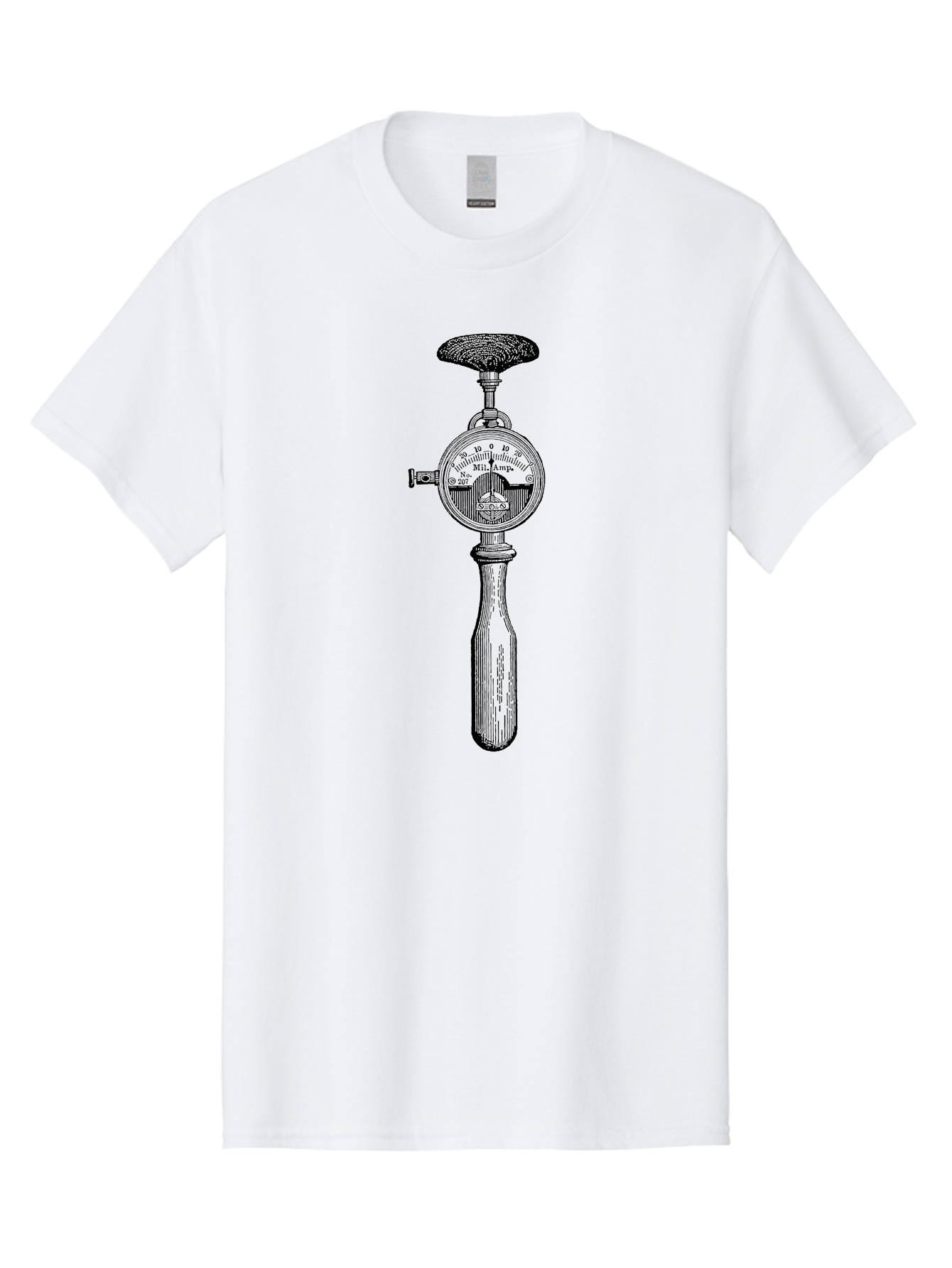 Durometer Men'S Graphic Tee, 100% Cotton, Comfortable Casual Summer Wear, Machine Washable, Schmidt Hammer, Concrete Testing Equipment, Rebound Hammer Test, Concrete Strength Testing, Non-Destructive Testing, Construction Materials Testing, Aad593