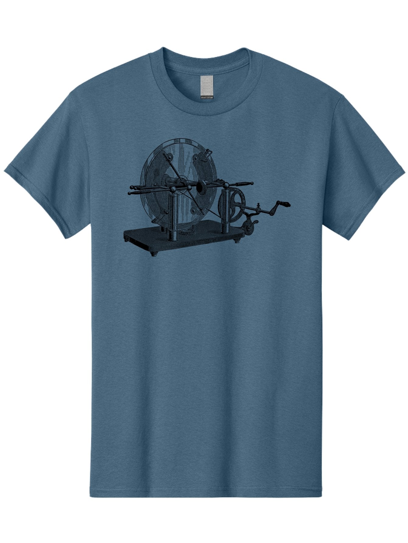 Electrostatic-Generator Men'S Graphic Tee, 100% Cotton, Comfortable Casual Summer Wear, Machine Washable, Electrostatic Generator, Wimshurst Machine, Static Electricity, Antique Equipment, Vintage Science, Experimental Apparatus, Aad595 4