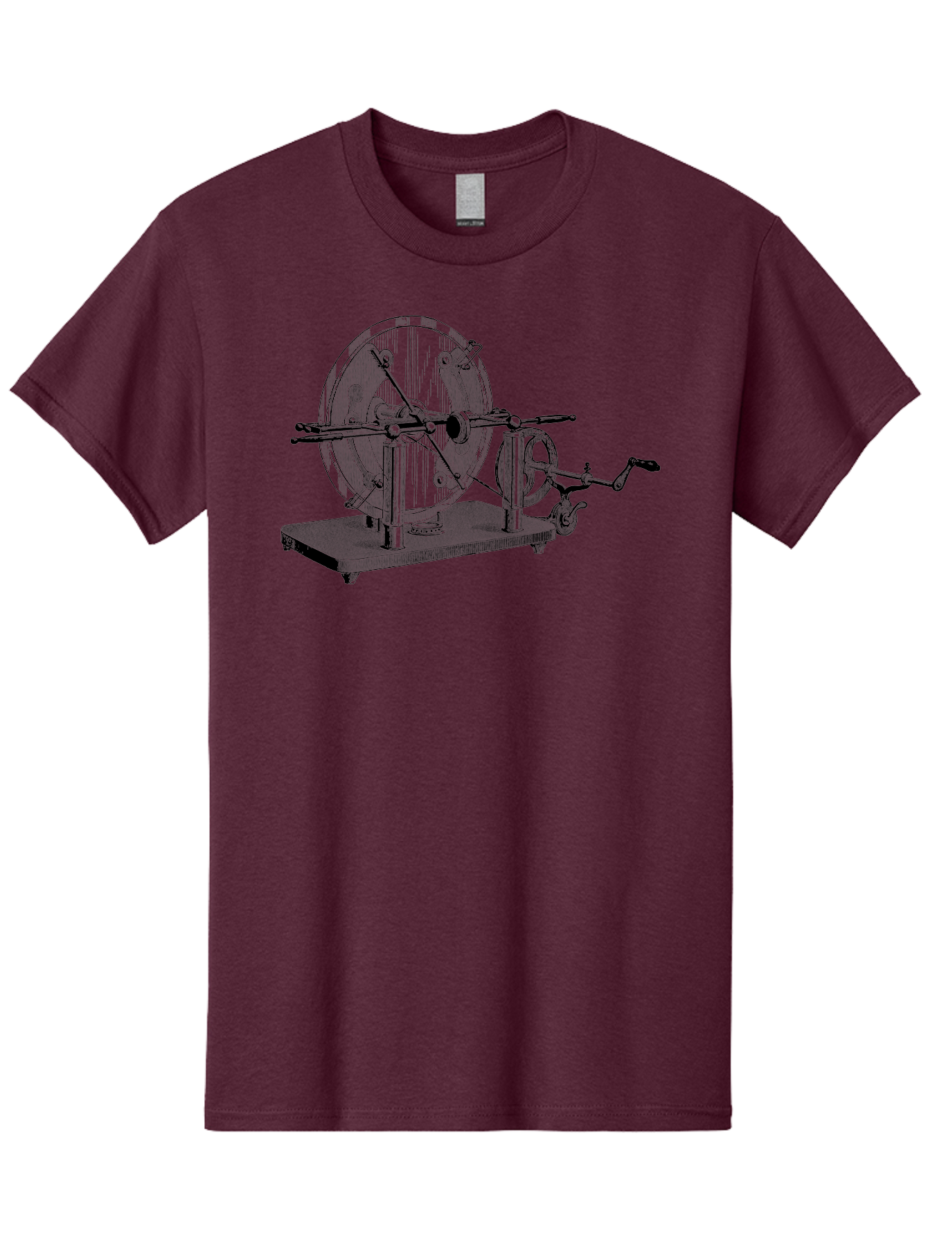 Electrostatic-Generator Men'S Graphic Tee, 100% Cotton, Comfortable Casual Summer Wear, Machine Washable, Electrostatic Generator, Wimshurst Machine, Static Electricity, Antique Equipment, Vintage Science, Experimental Apparatus, Aad595 17