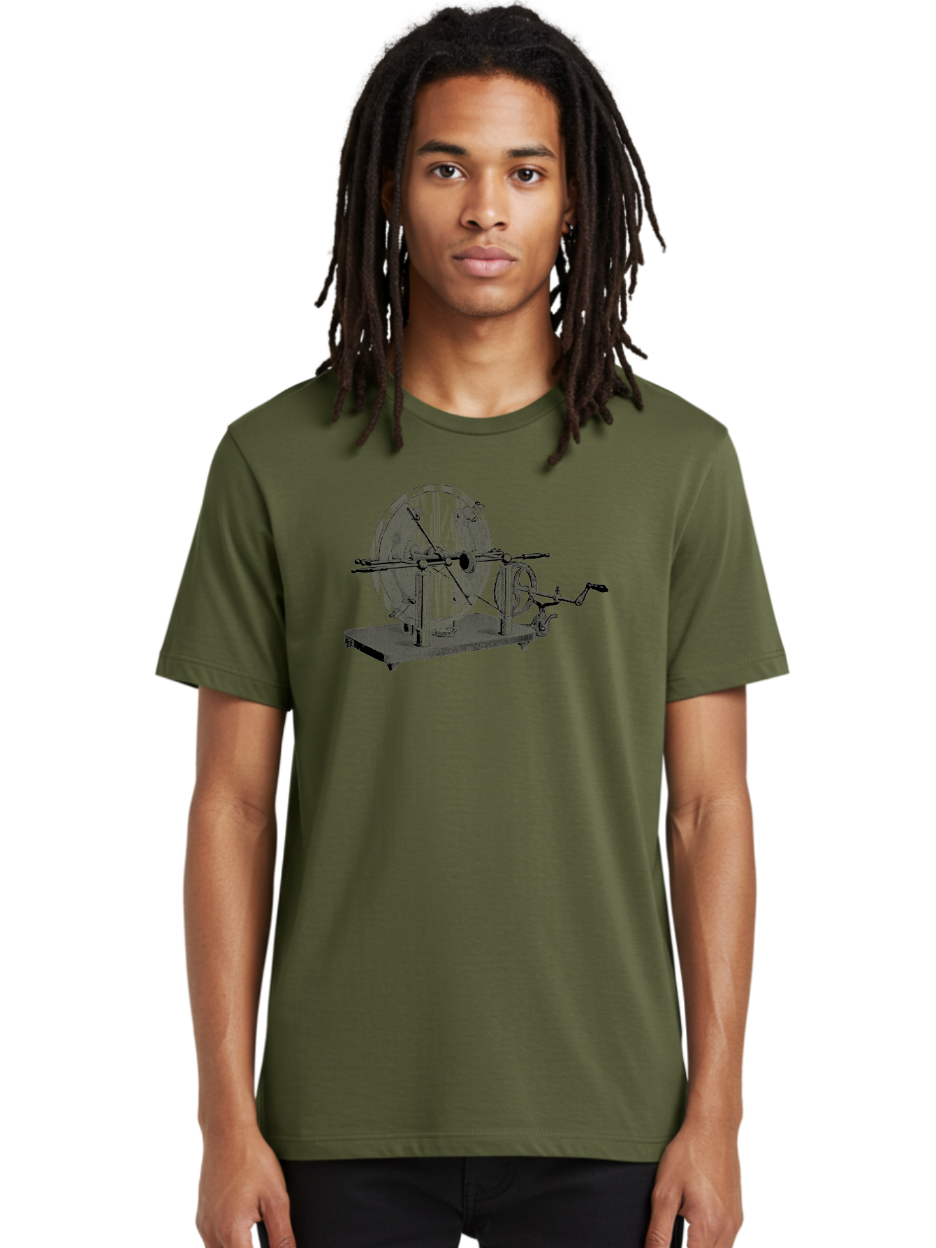 Electrostatic-Generator Men'S Graphic Tee, 100% Cotton, Comfortable Casual Summer Wear, Machine Washable, Electrostatic Generator, Wimshurst Machine, Static Electricity, Antique Equipment, Vintage Science, Experimental Apparatus, Aad595 16