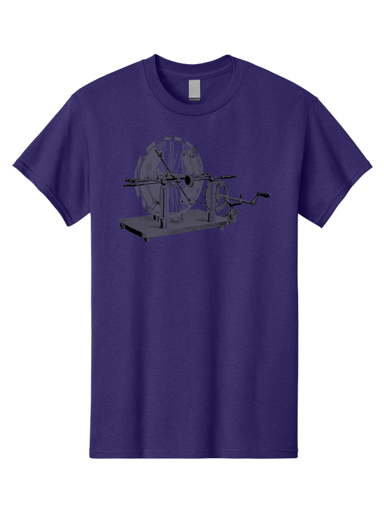 Electrostatic-Generator Men'S Graphic Tee, 100% Cotton, Comfortable Casual Summer Wear, Machine Washable, Electrostatic Generator, Wimshurst Machine, Static Electricity, Antique Equipment, Vintage Science, Experimental Apparatus, Aad595 25