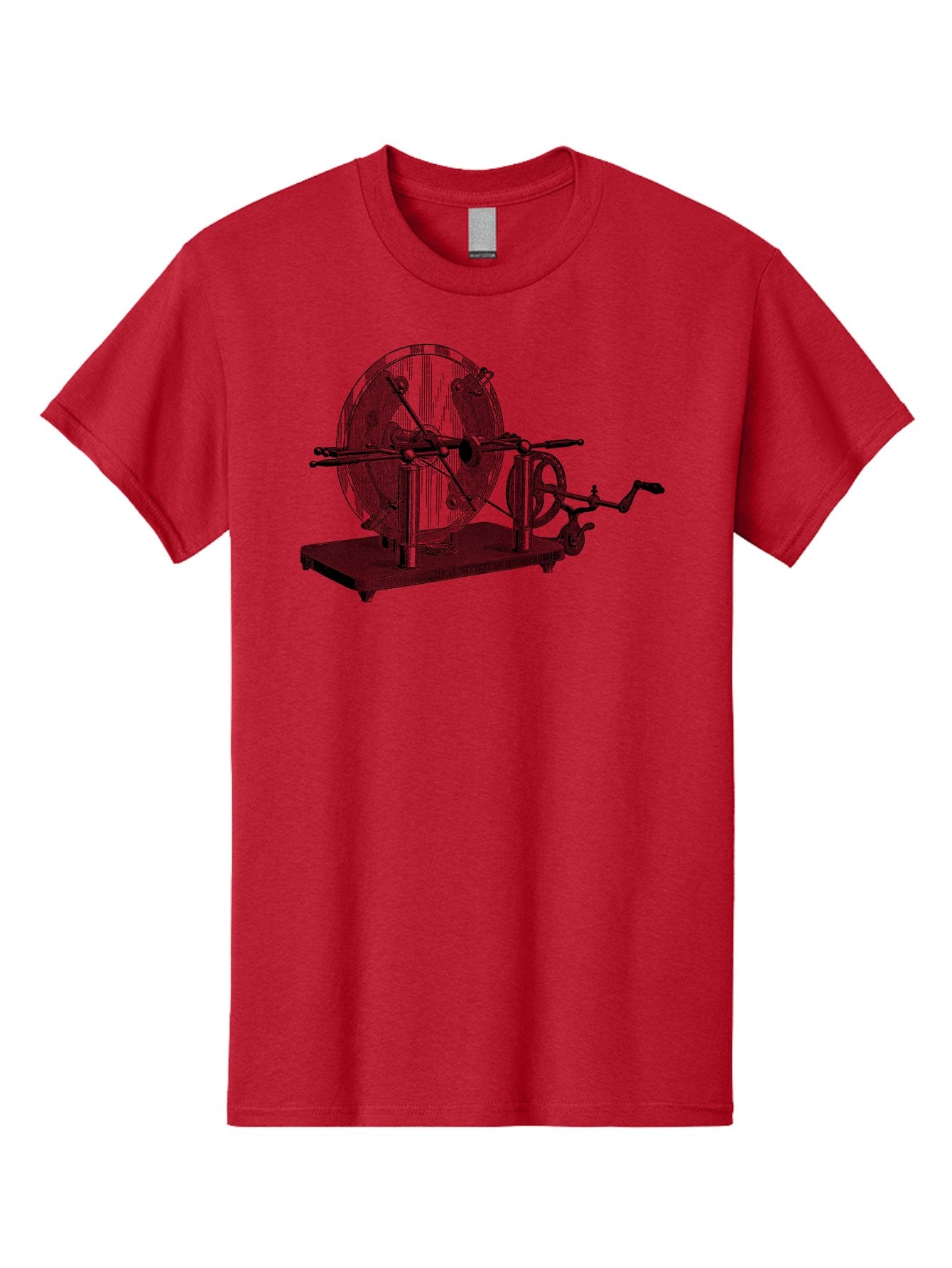 Electrostatic-Generator Men'S Graphic Tee, 100% Cotton, Comfortable Casual Summer Wear, Machine Washable, Electrostatic Generator, Wimshurst Machine, Static Electricity, Antique Equipment, Vintage Science, Experimental Apparatus, Aad595 9