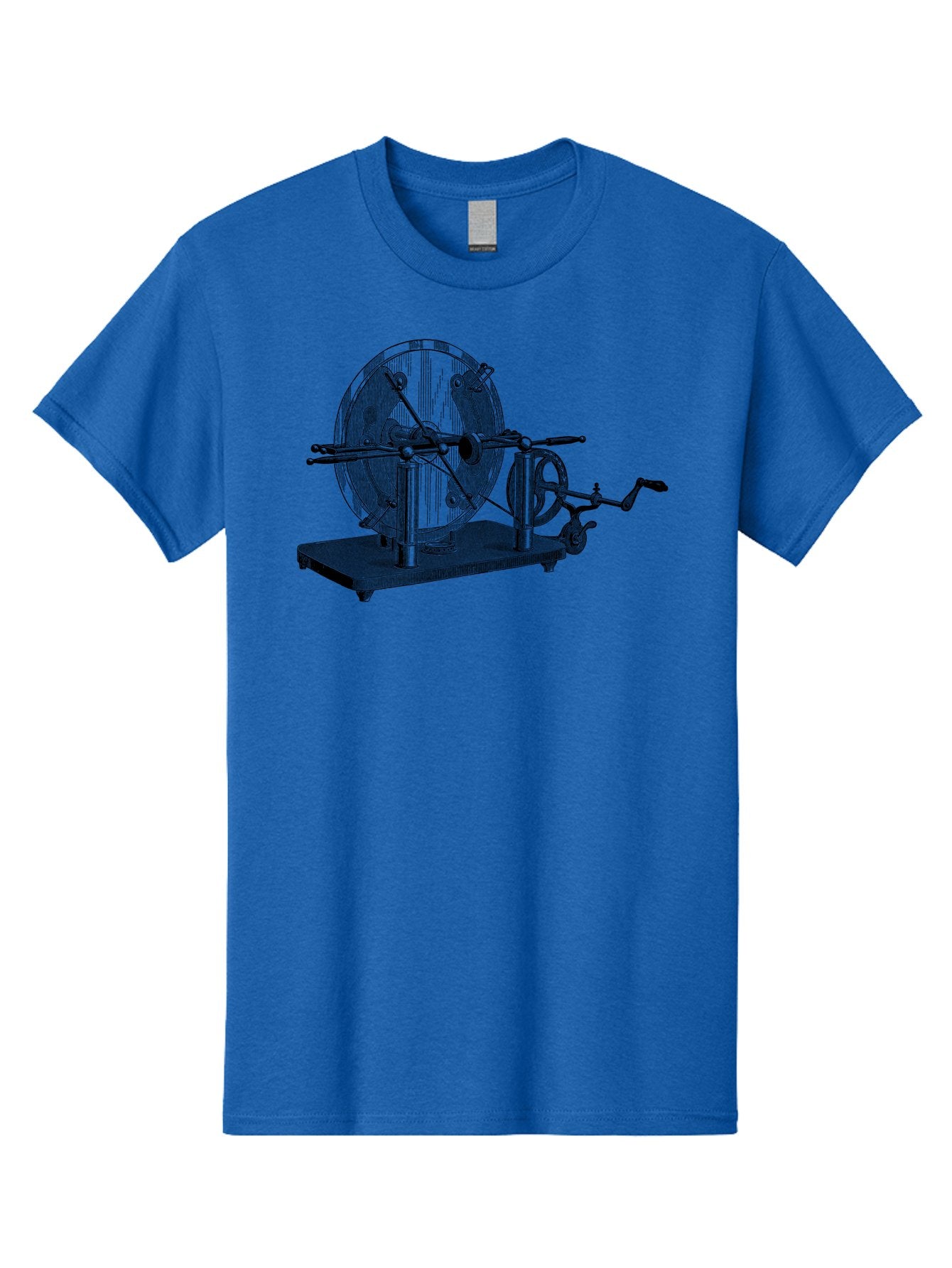 Electrostatic-Generator Men'S Graphic Tee, 100% Cotton, Comfortable Casual Summer Wear, Machine Washable, Electrostatic Generator, Wimshurst Machine, Static Electricity, Antique Equipment, Vintage Science, Experimental Apparatus, Aad595 15